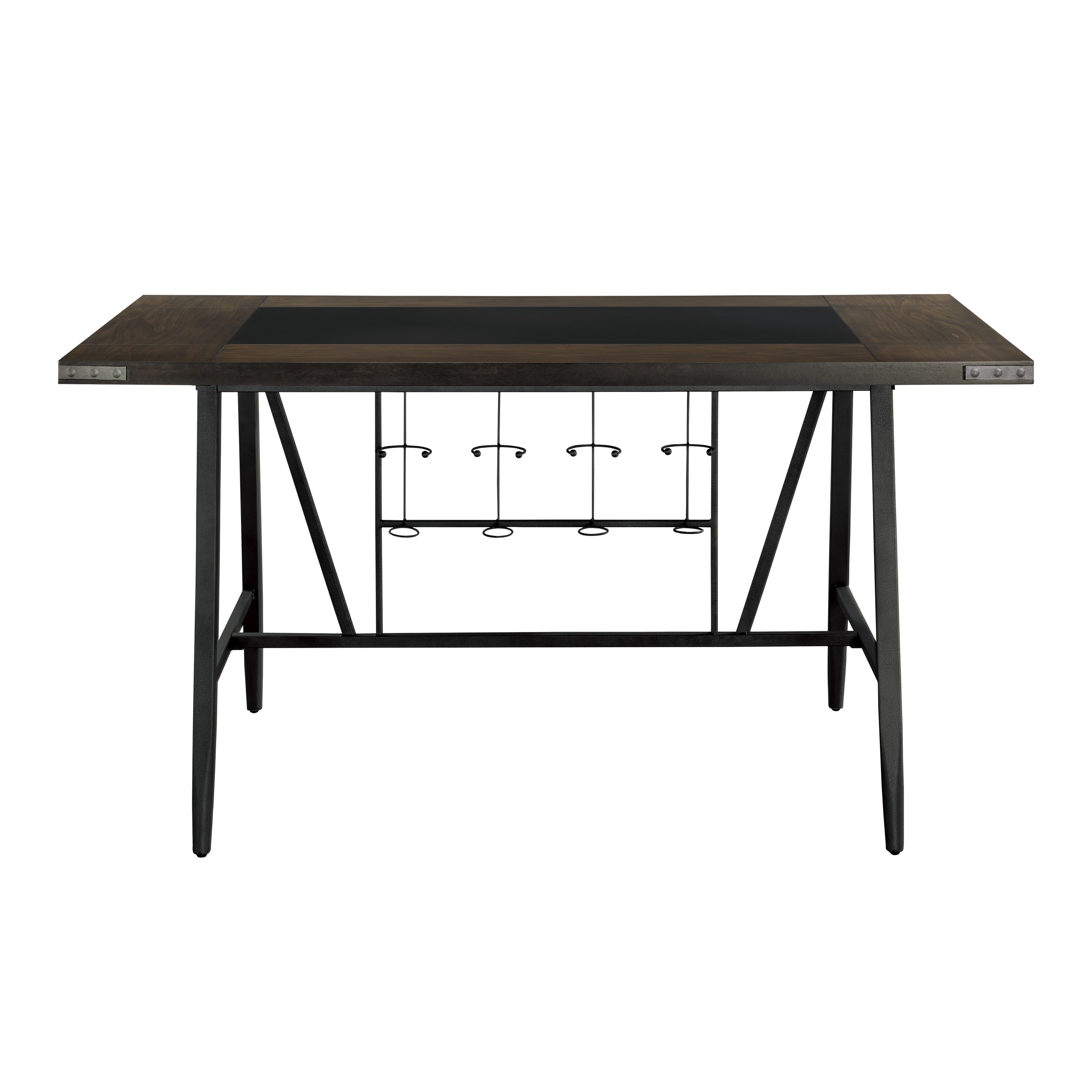 (2)Counter Height Table, Glass Insert