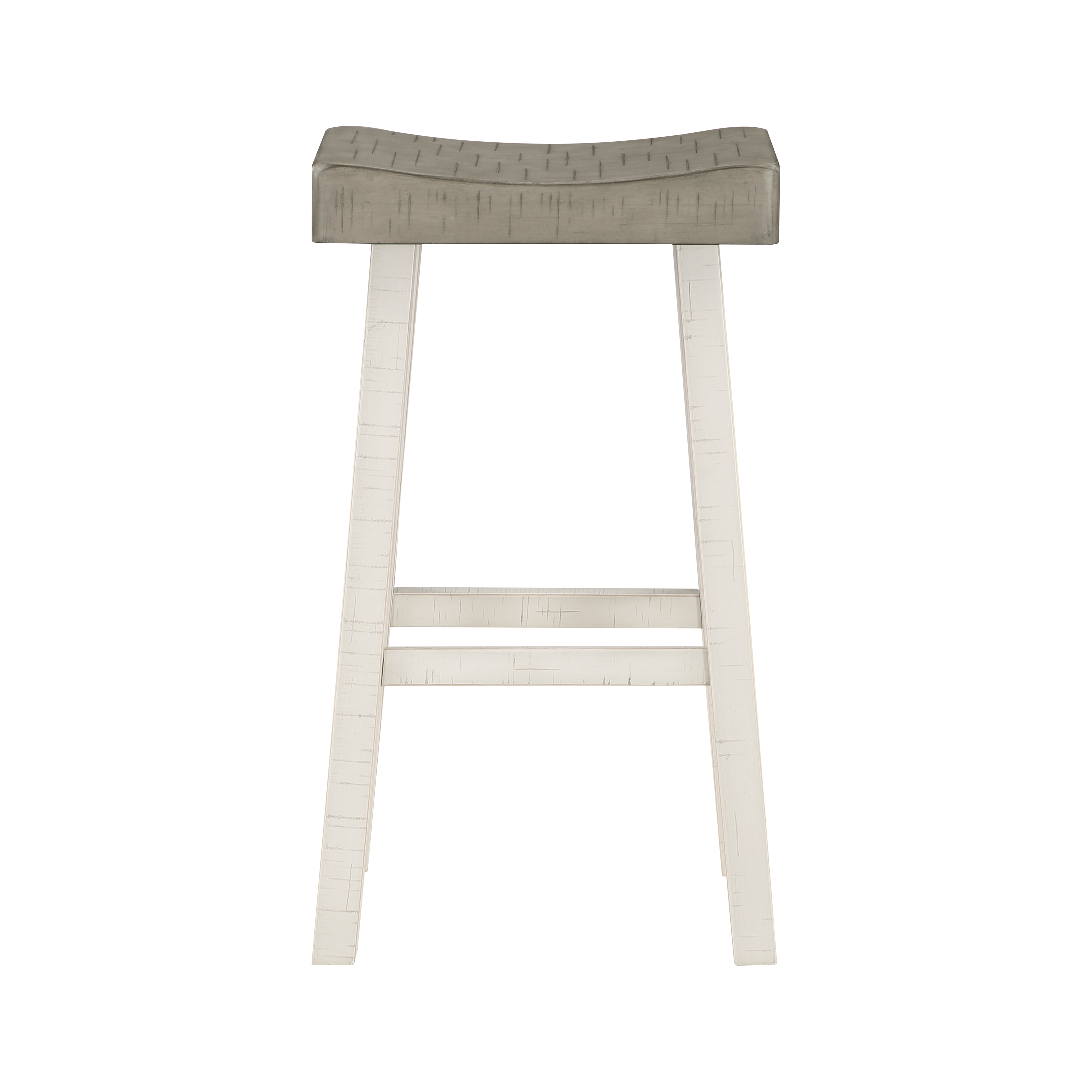2 Home Elegance Caspian Brown White Pub Height Stools