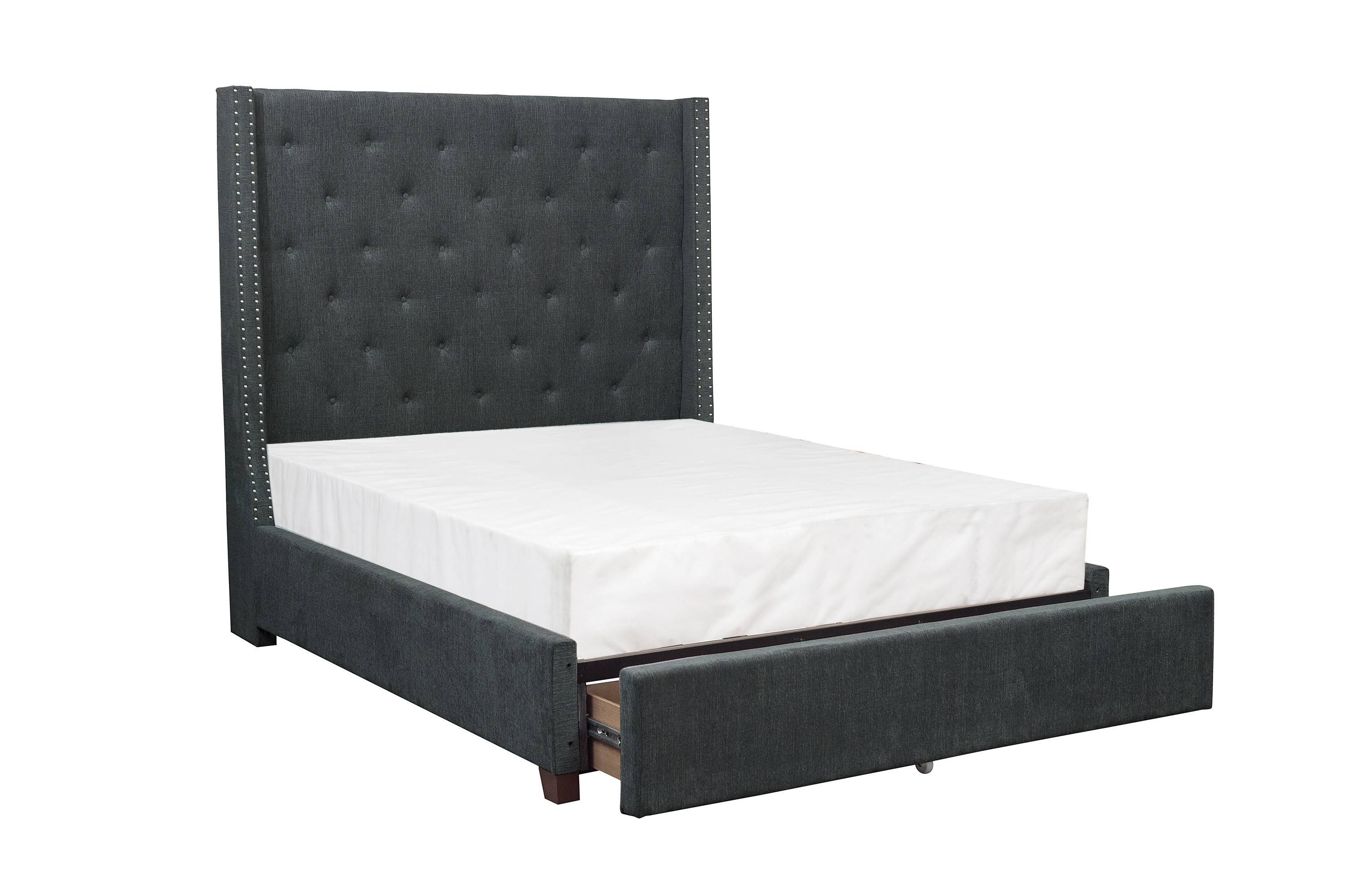 Home Elegance Fairborn Gray King Storage Bed