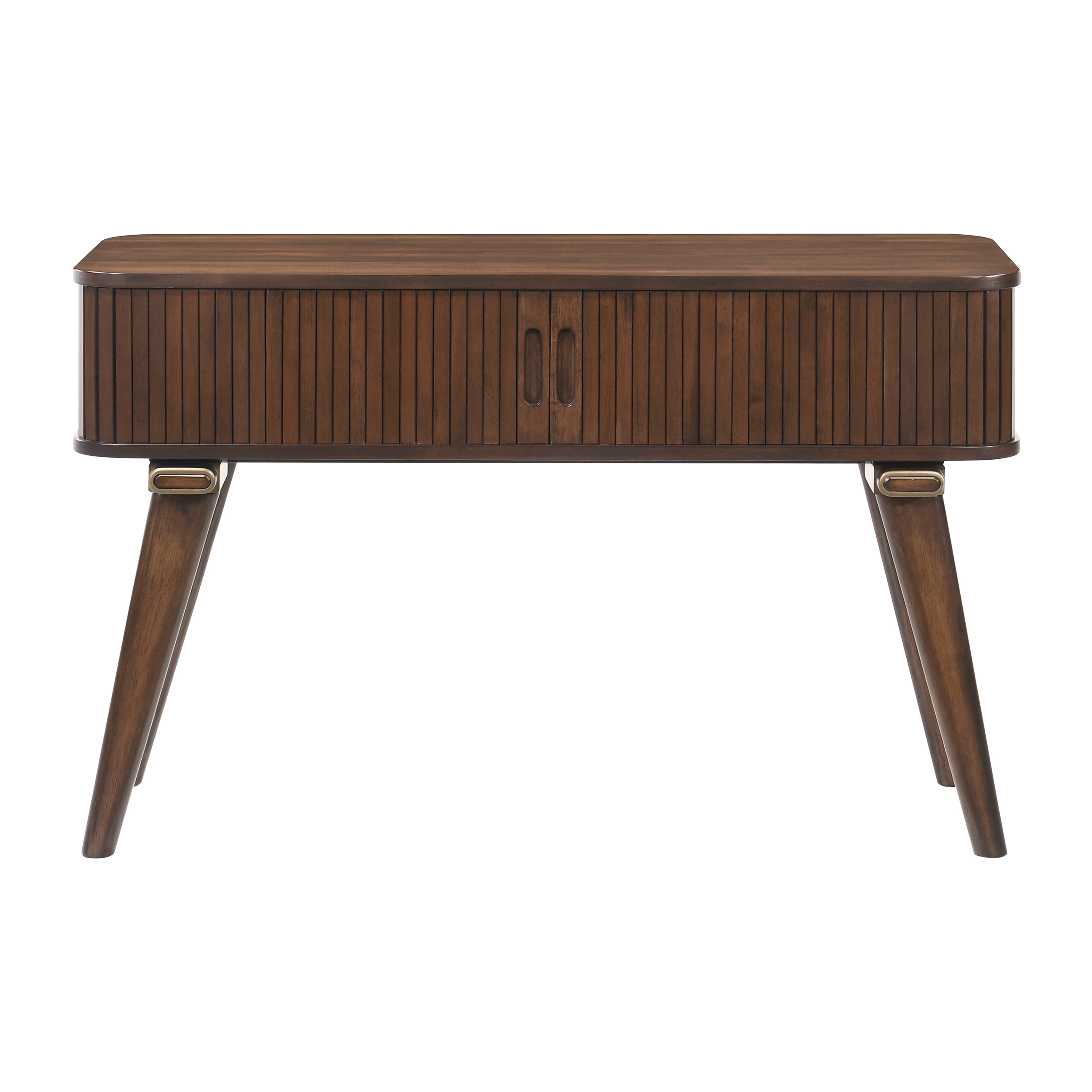 Home Elegance Monroe Brown Walnut Sofa Table