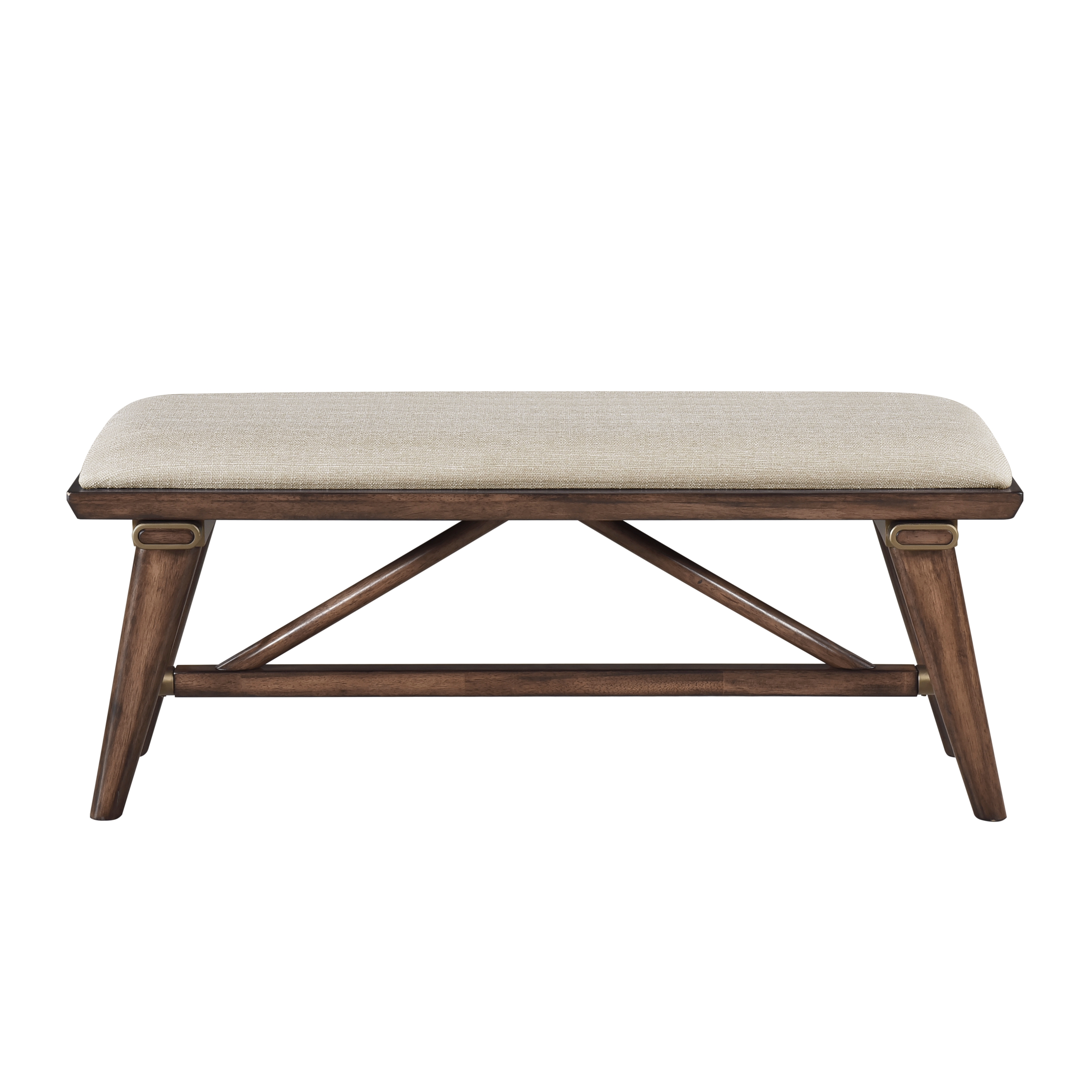 Home Elegance Monroe Brown Walnut Bench