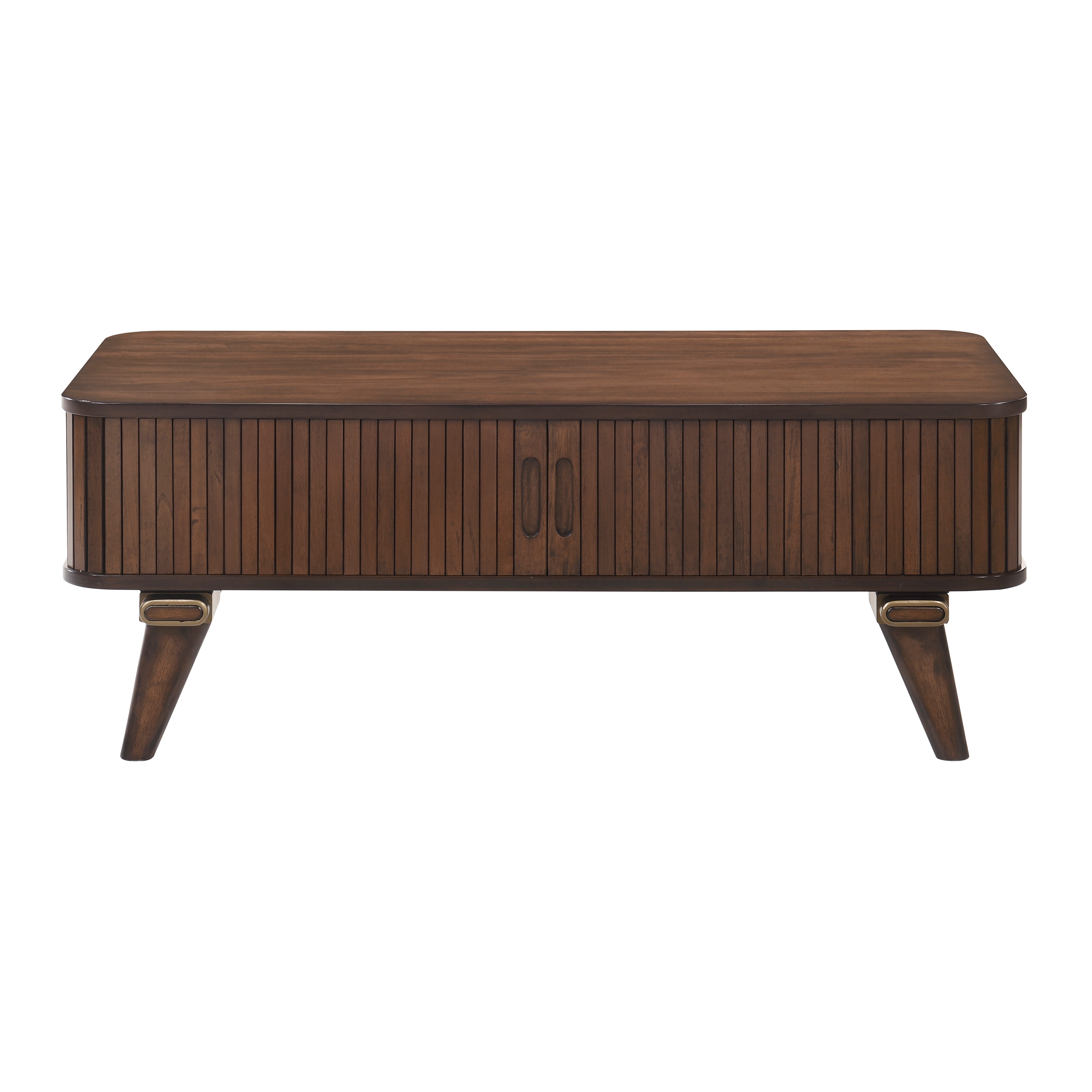 Home Elegance Monroe Brown Walnut Cocktail Table