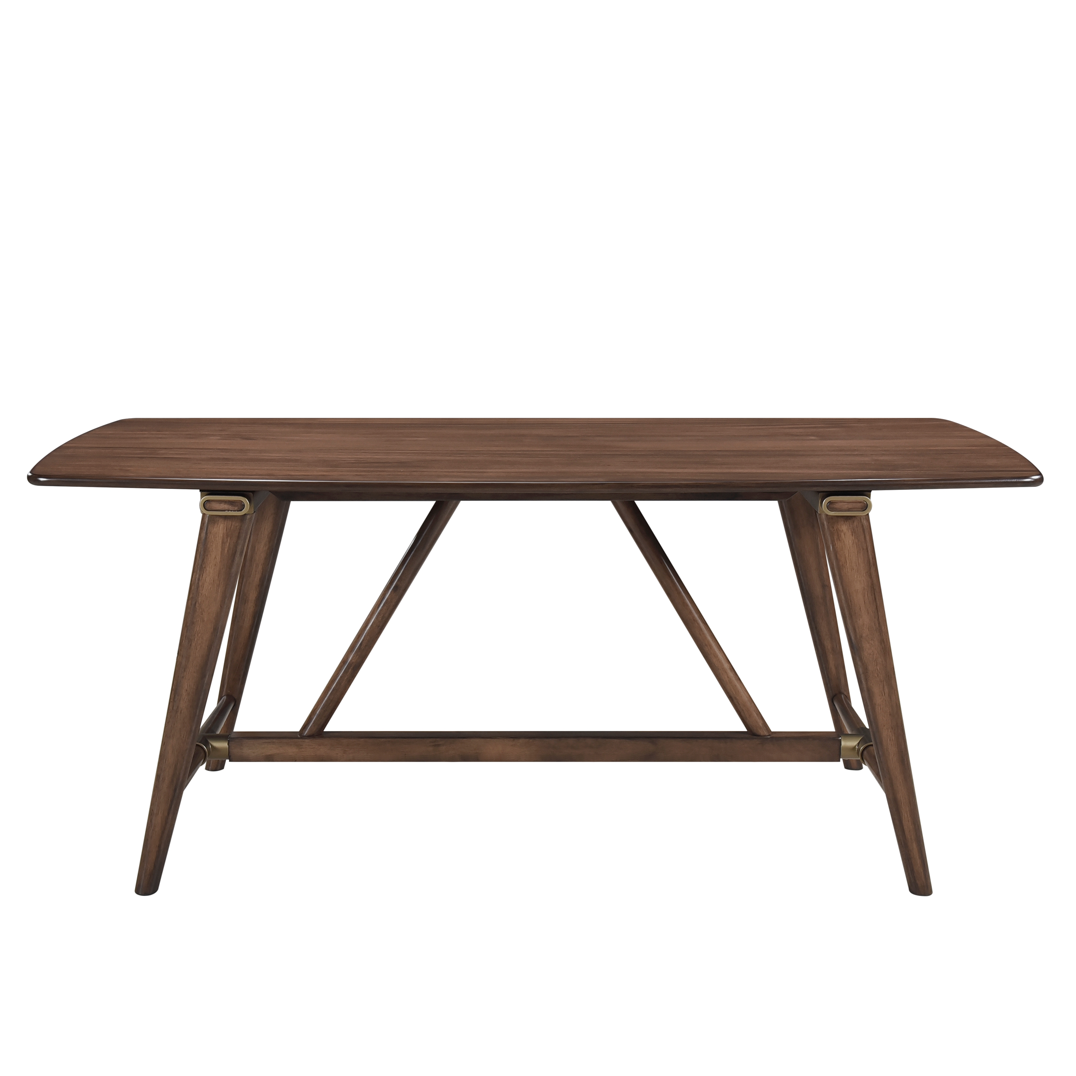 Home Elegance Monroe Brown Walnut Dining Table