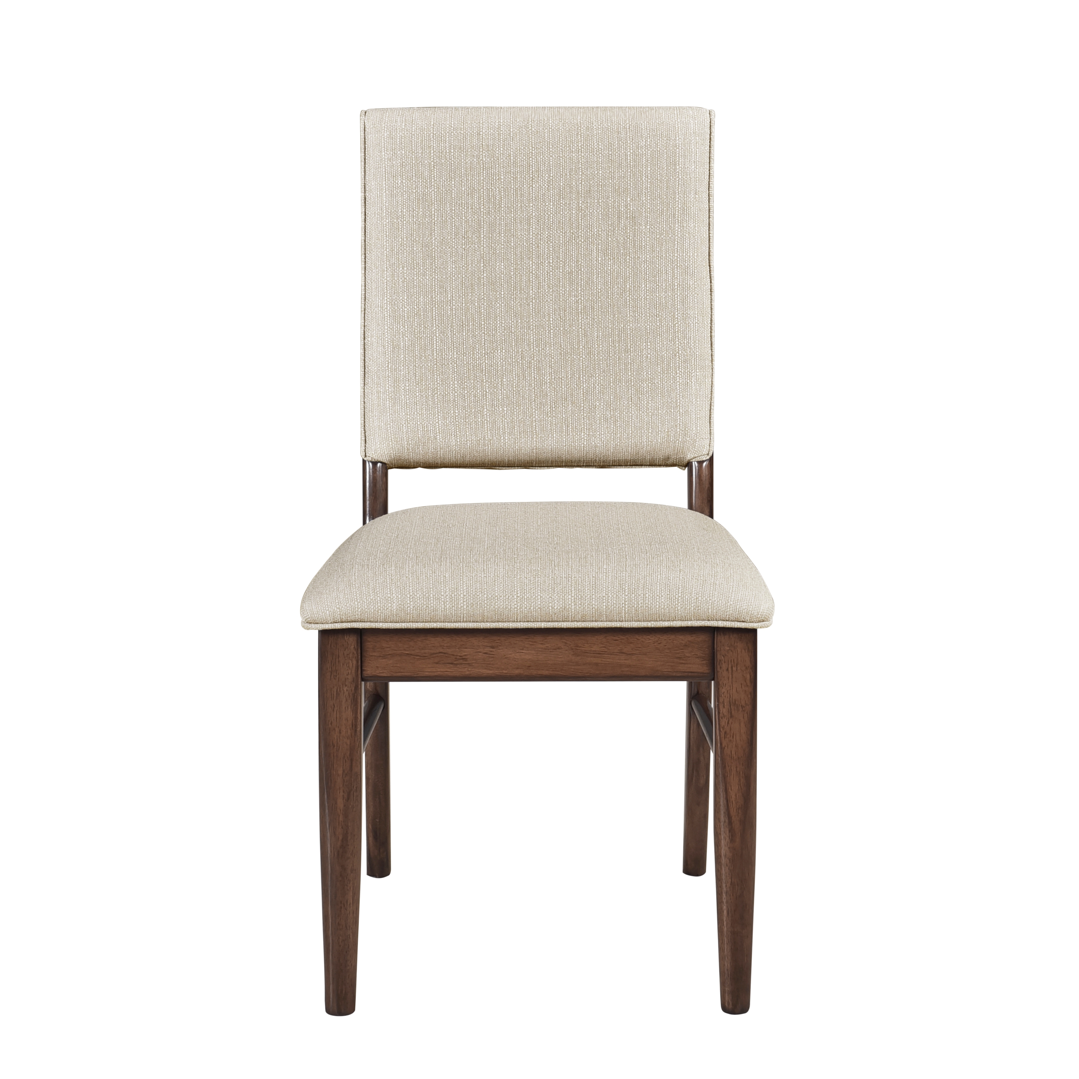 2 Home Elegance Monroe Brown Walnut Side Chairs