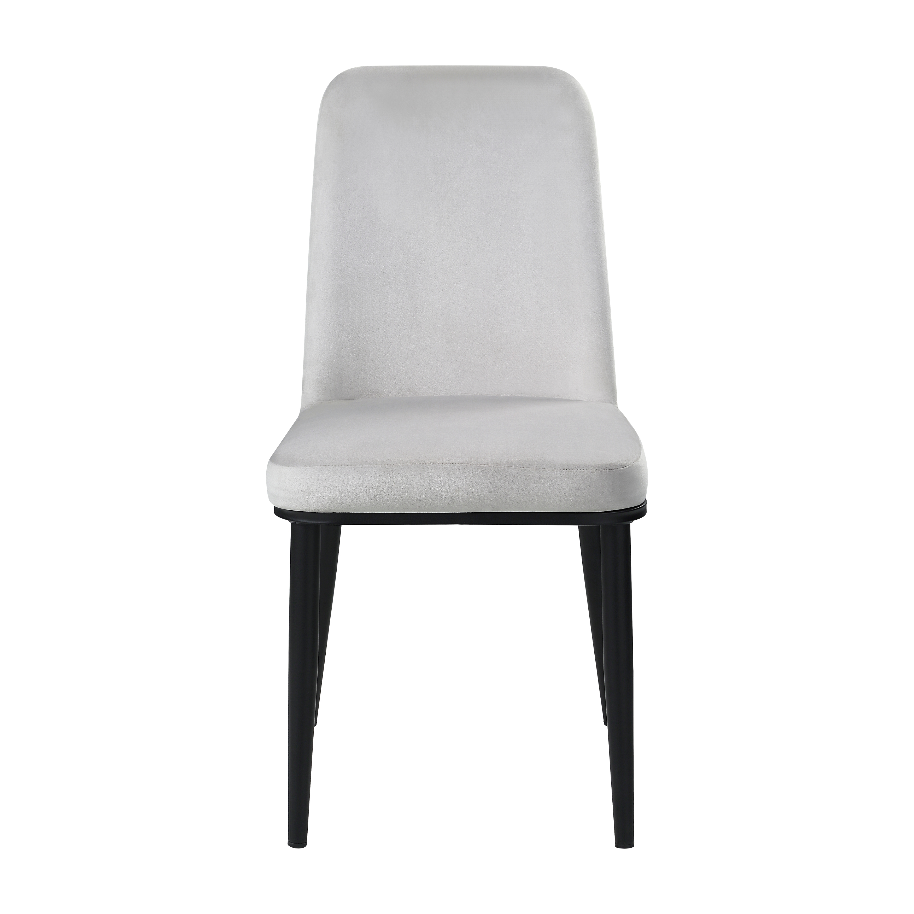 2 Home Elegance Salerno Beige Black Side Chairs