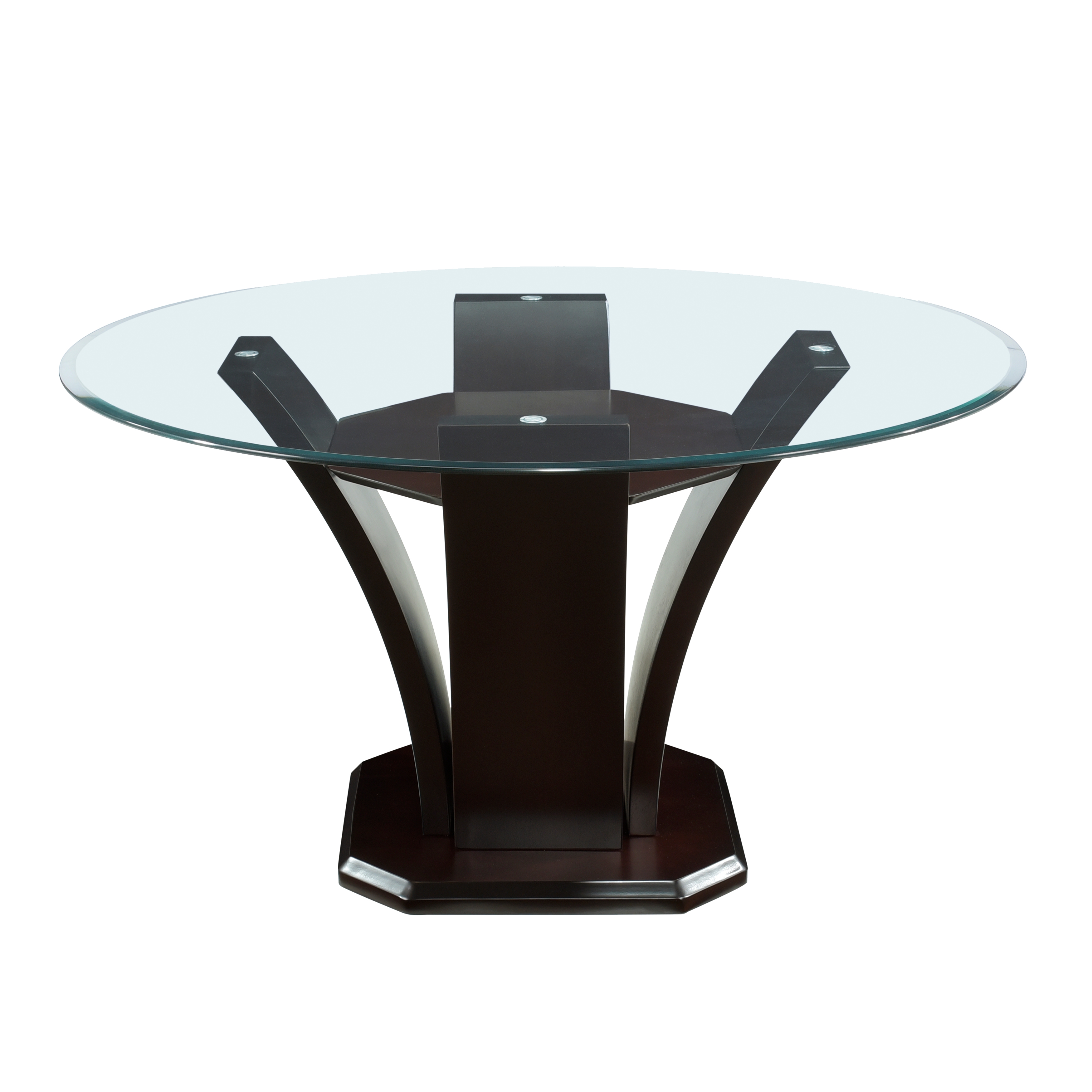 Home Elegance Daisy Espresso Round Dining Table