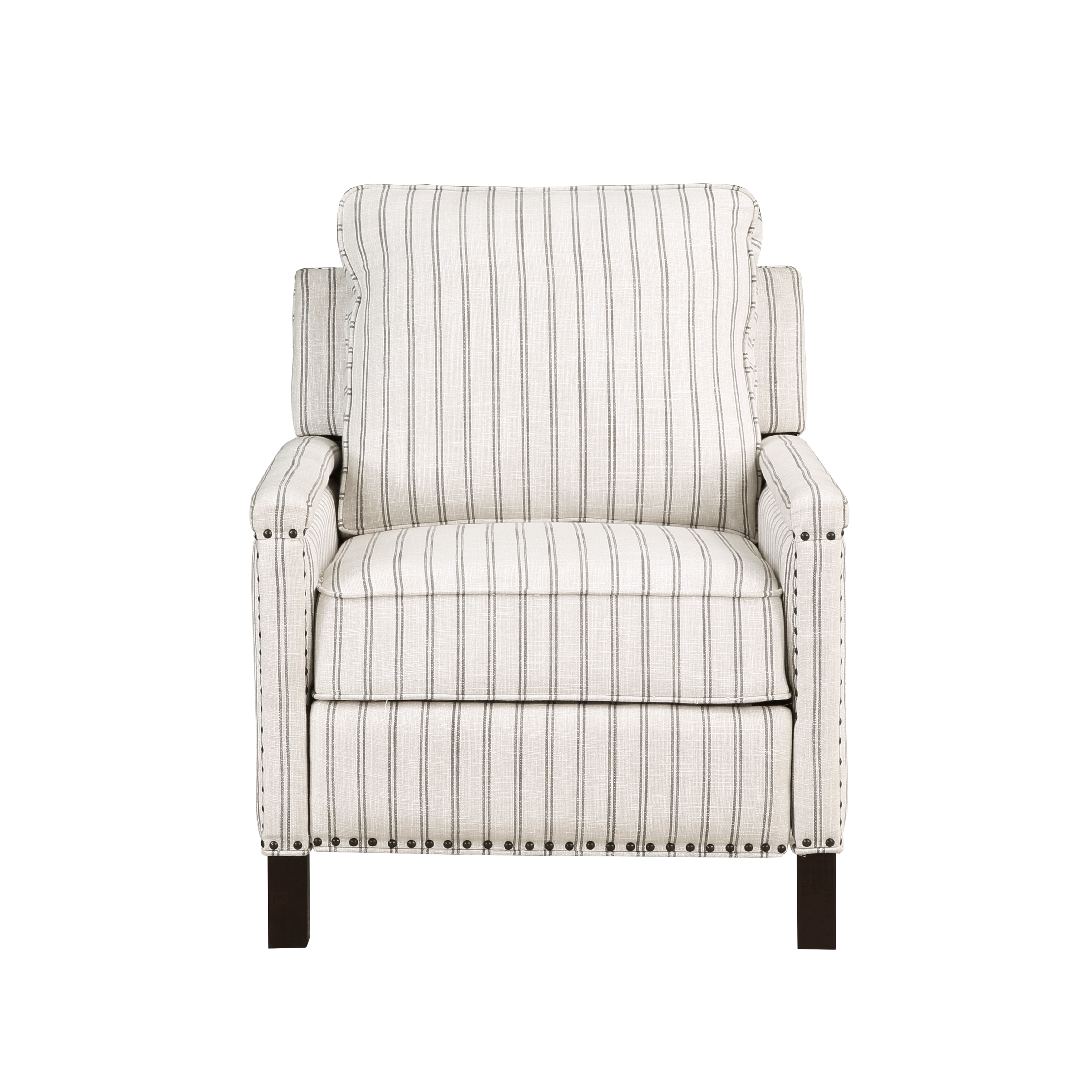 Home Elegance Landrum Gray Beige Push Back Reclining Chair
