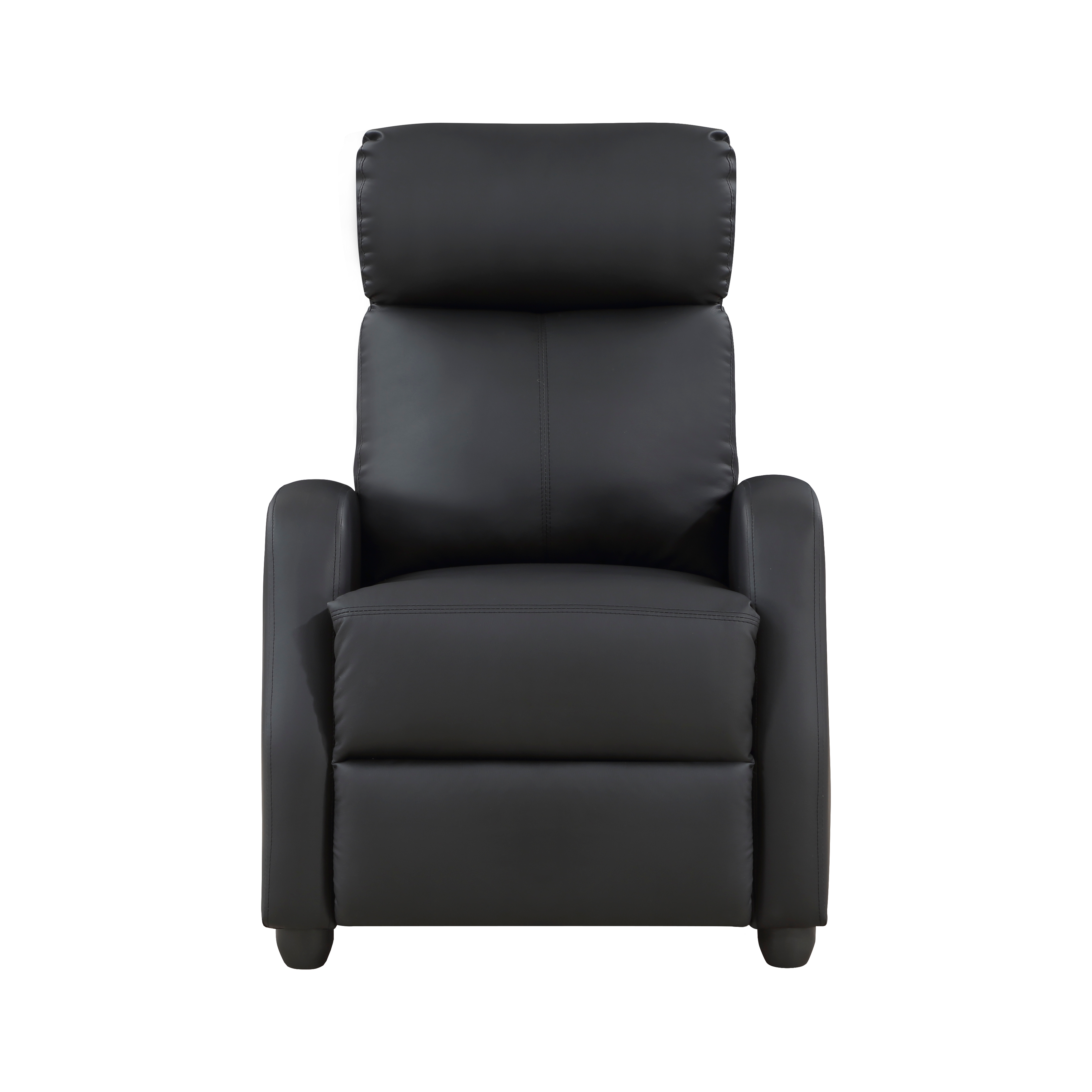Home Elegance Greenfield Black Push Back Reclining Chair