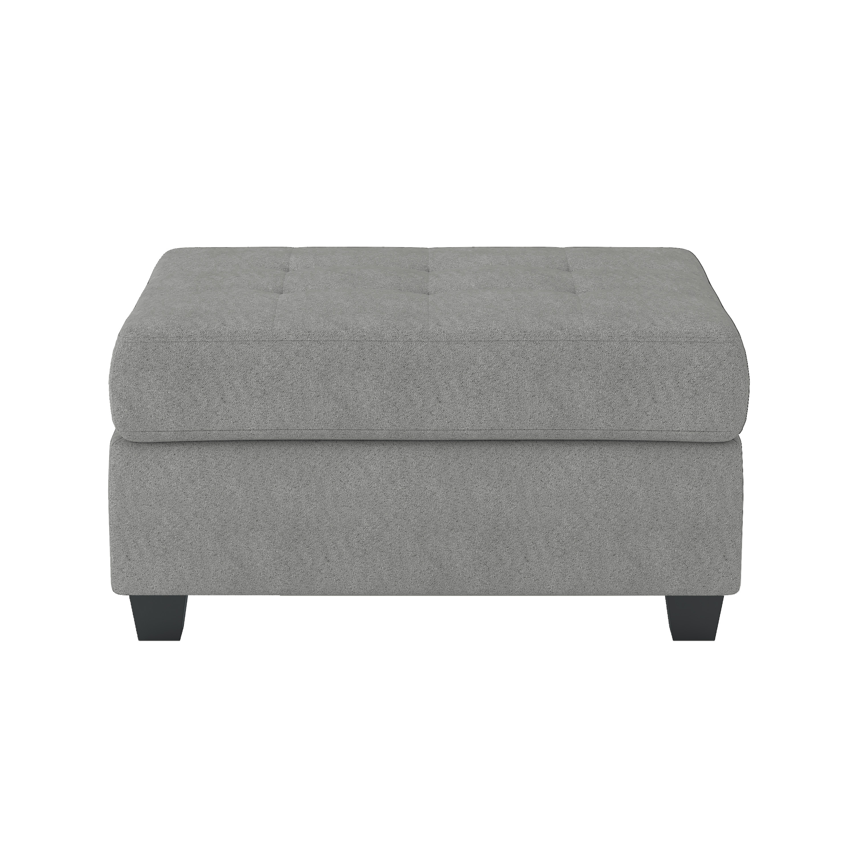 Home Elegance Maston Dark Gray Storage Ottoman