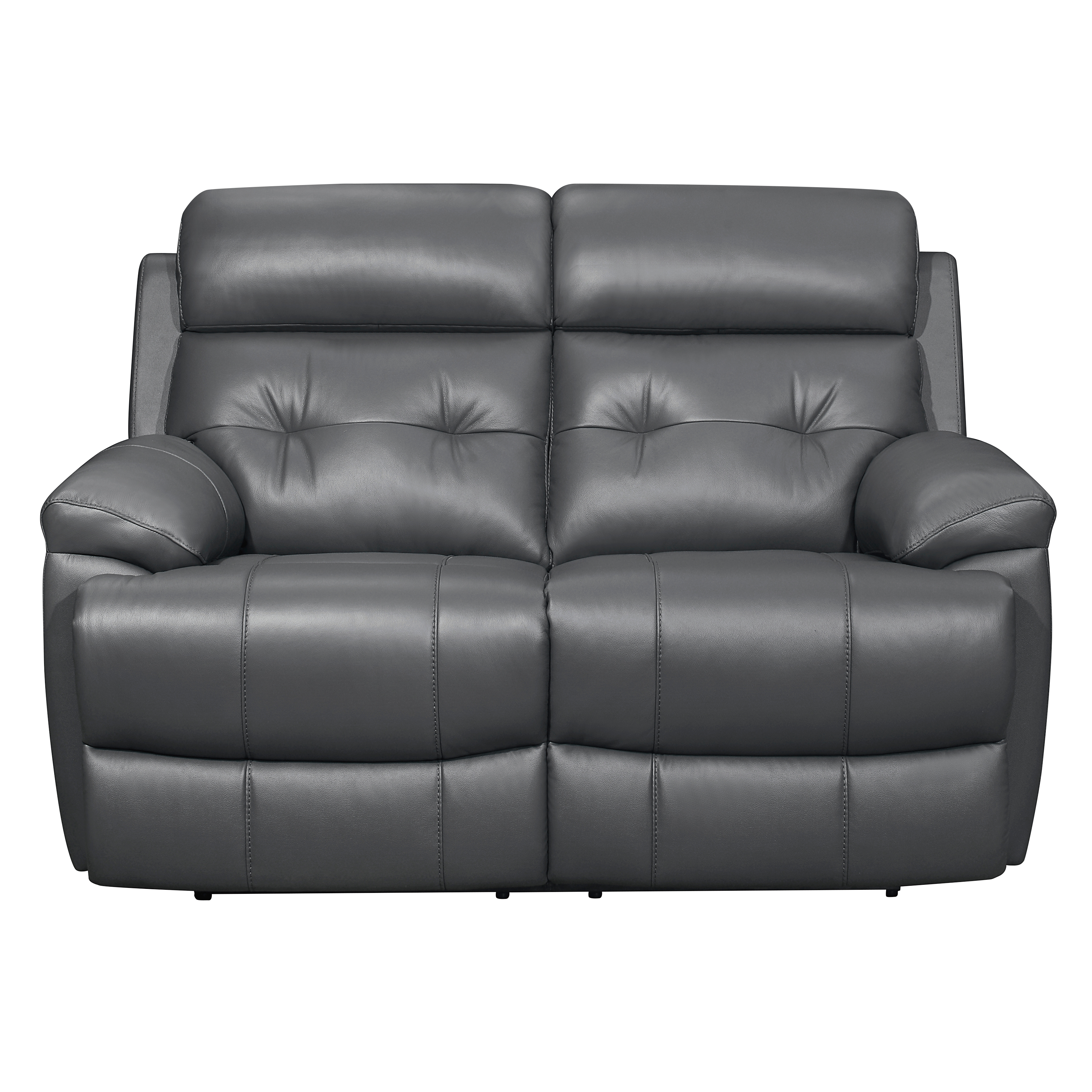 Home Elegance Lambent Dark Gray Double Reclining Loveseat