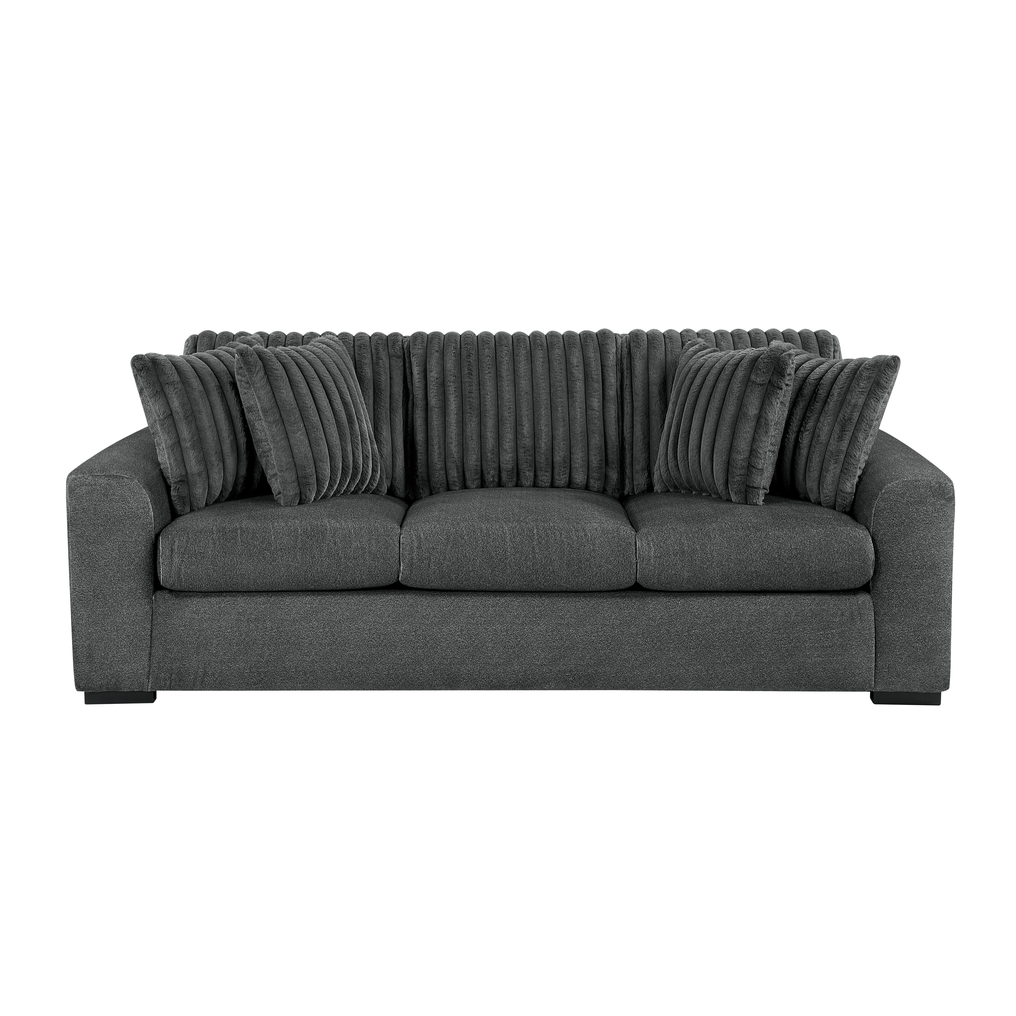 Home Elegance Athena Dark Gray Sofa