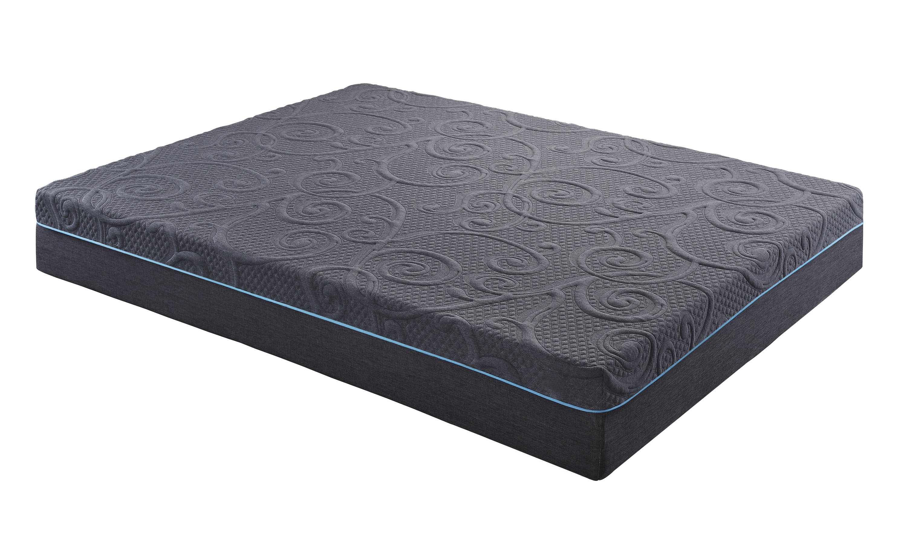Home Elegance Mira Dark Gray 11 Inch King Gel Infused Memory Foam Hybrid Ma...