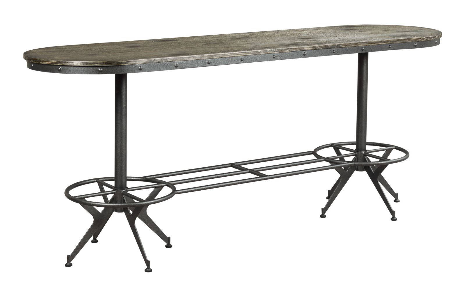 Hammary Hidden Treasures Charred Oval Bar Table