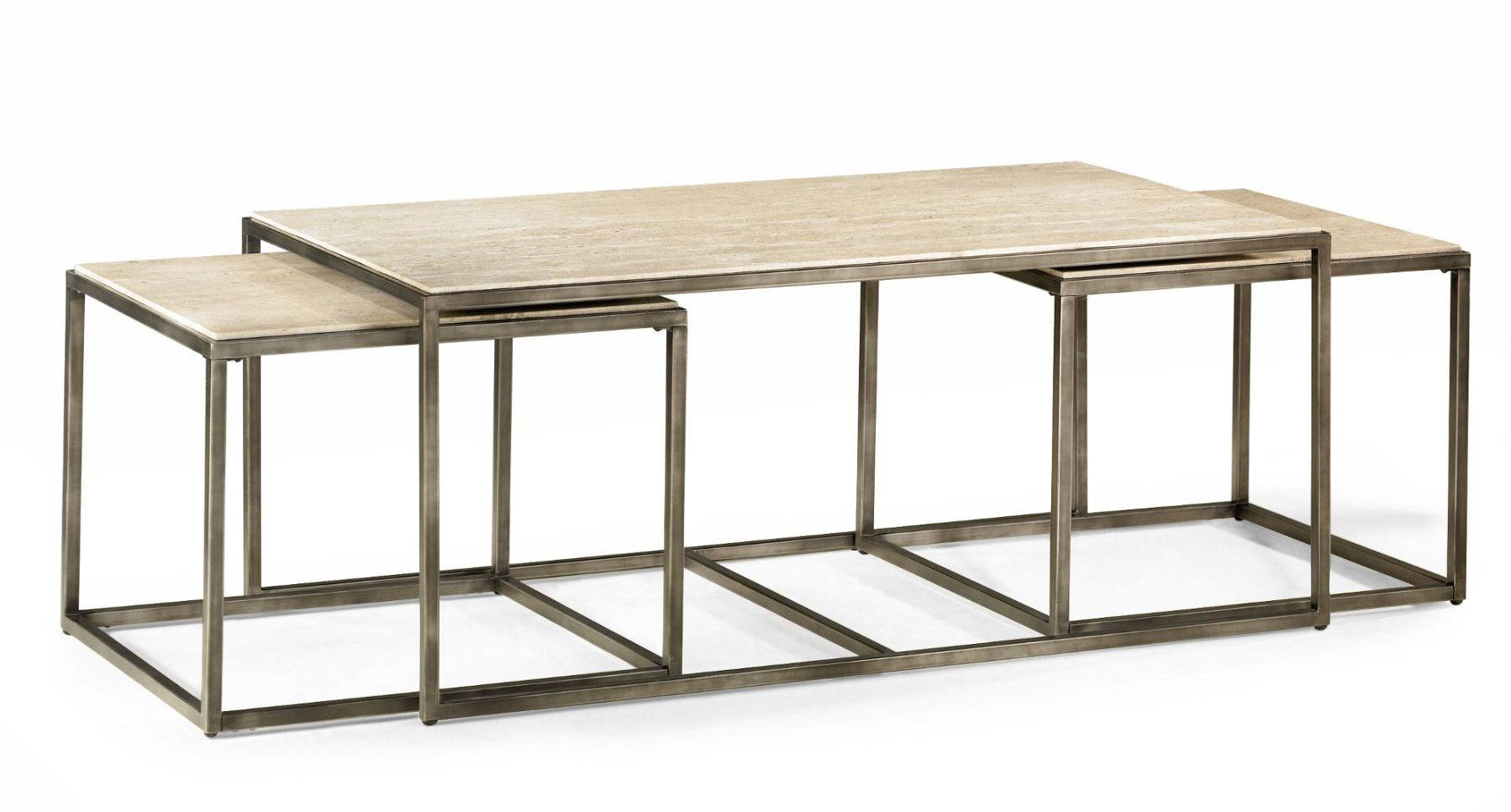 Hammary Modern Basics Natural Travertine Rectangular Cocktail