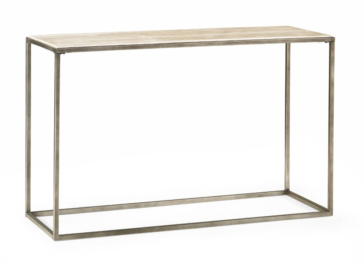 Hammary Modern Basics Natural Travertine Sofa Table
