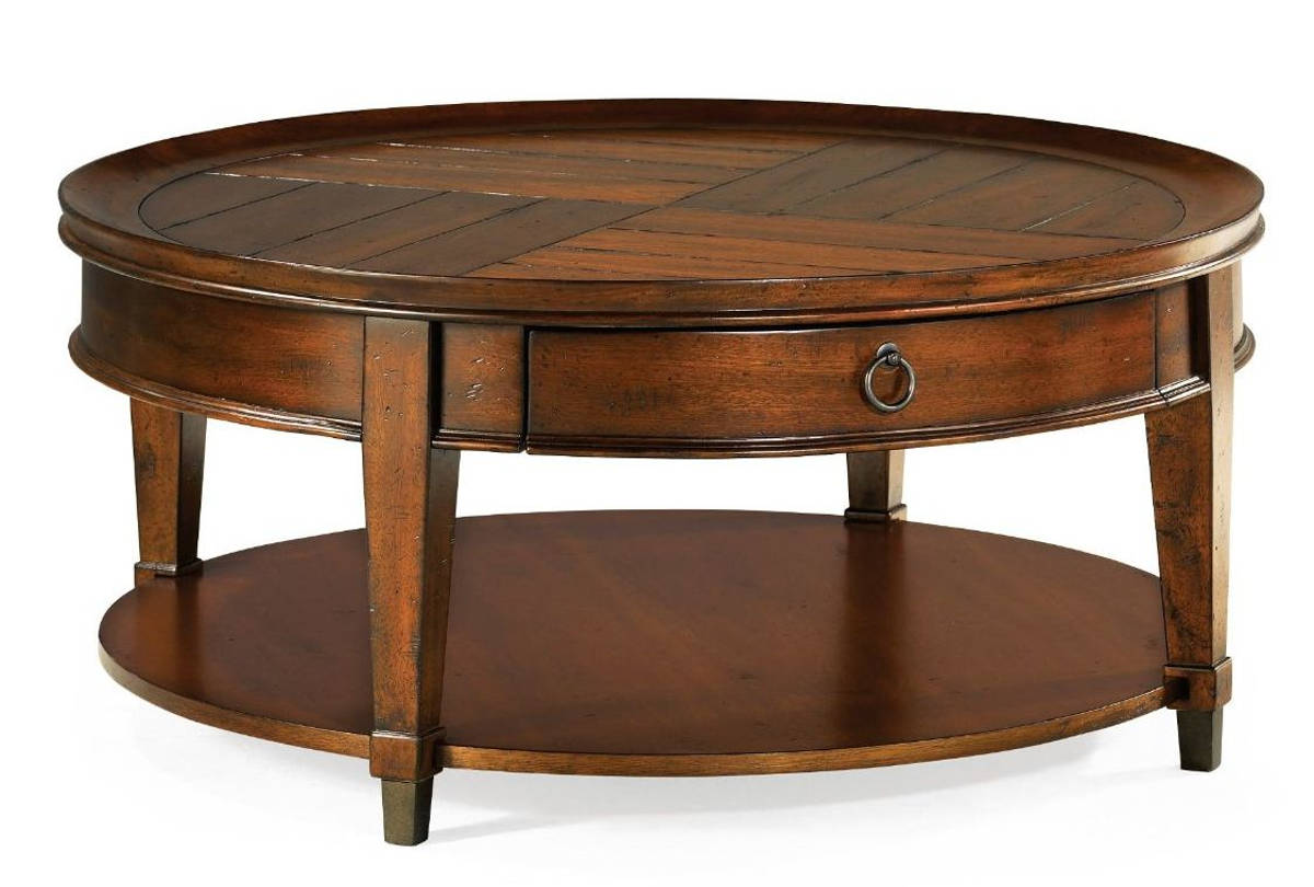 Hammary Sunset Valley Mahogany Mocha Round Cocktail Table