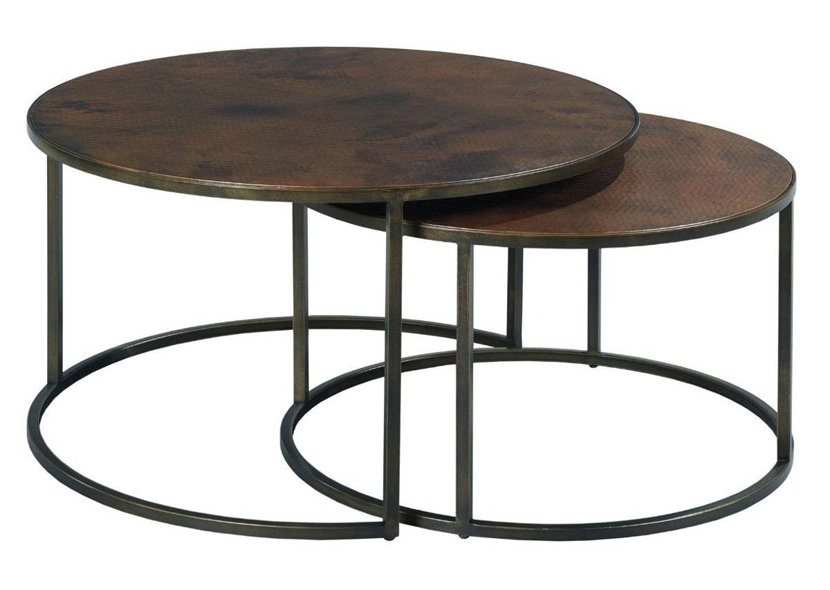 Hammary Sanford Copper Round Coffee Table