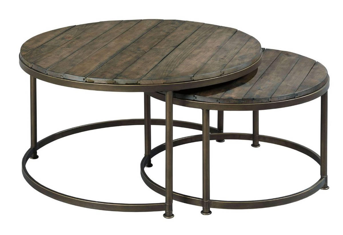 Hammary Leone Weathered Barn Round Coffee Table