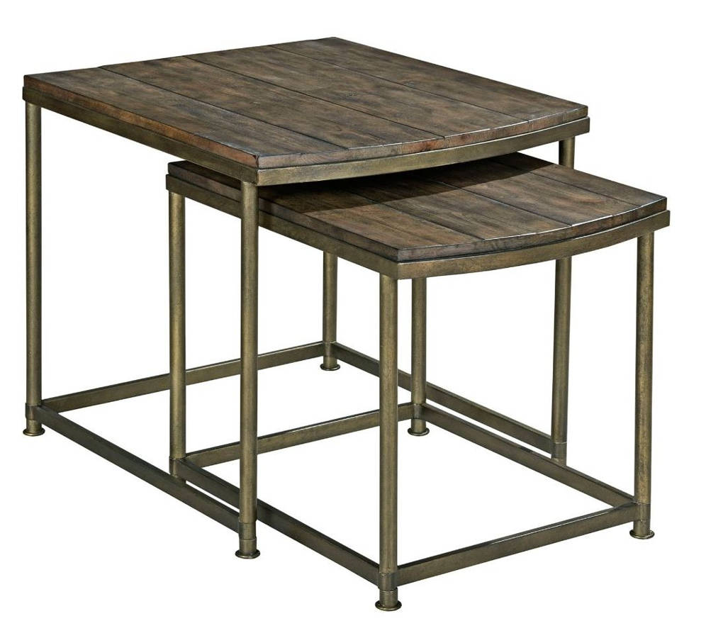 Hammary Leone Weathered Barn Nesting End Table