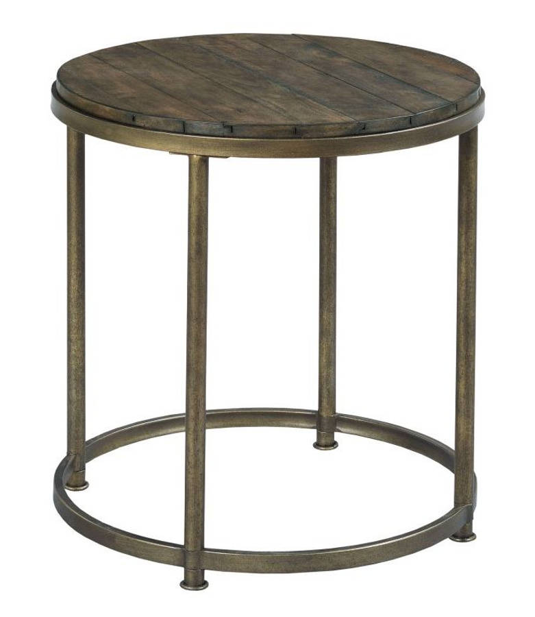 Hammary Leone Weathered Barn Round End Table