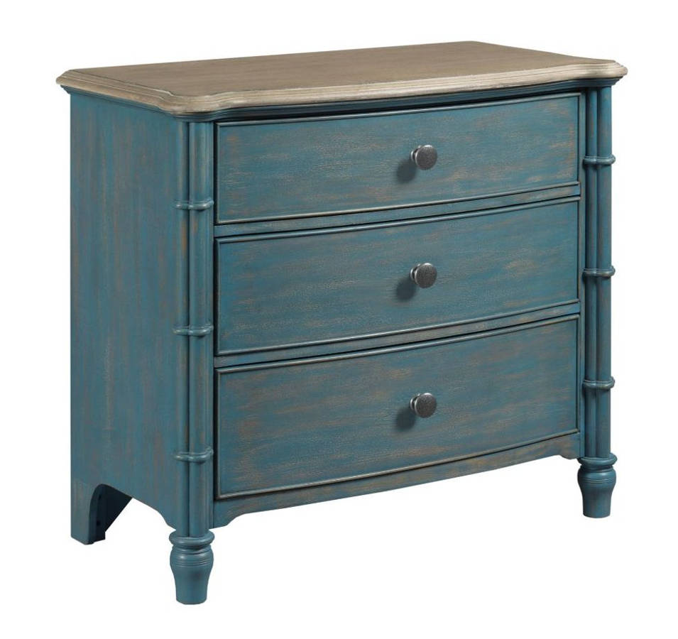Hammary Litchfield Sun Washed Blue Denim Accent Chest