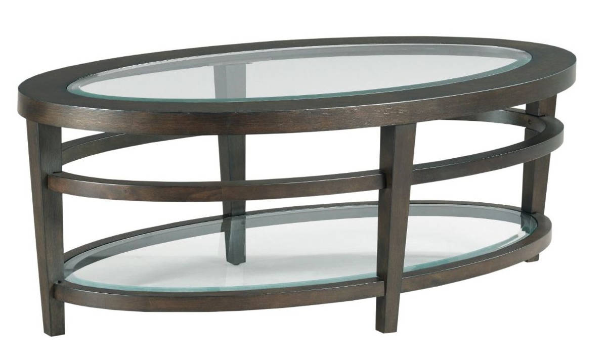 Hammary Urbana Dark Oak Oval Cocktail Table