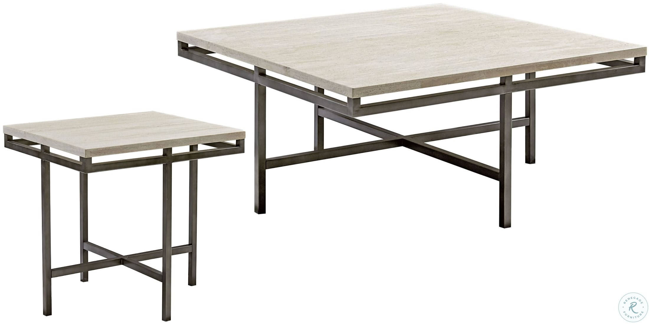 Hammary East Park Gray 3pc Coffee Table Set