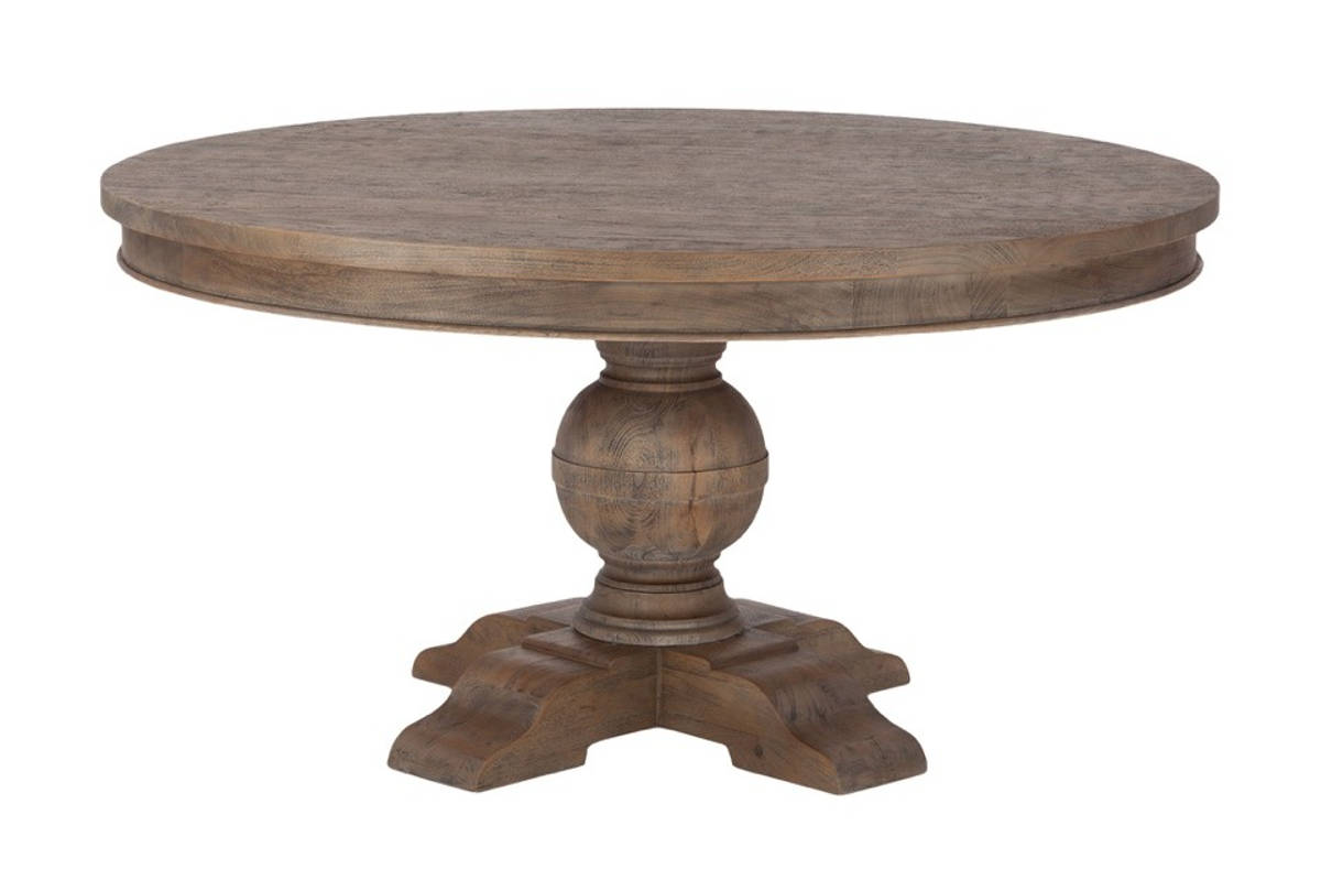 World Interiors Chatham Downs Light Brown 54 Inch Round Dining Table