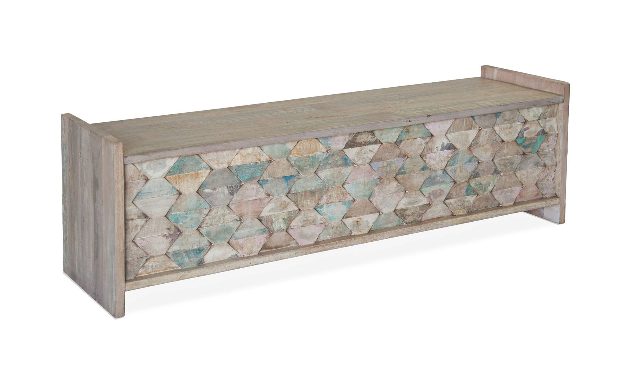 World Interiors Cordoba Teal Storage Dining Bench
