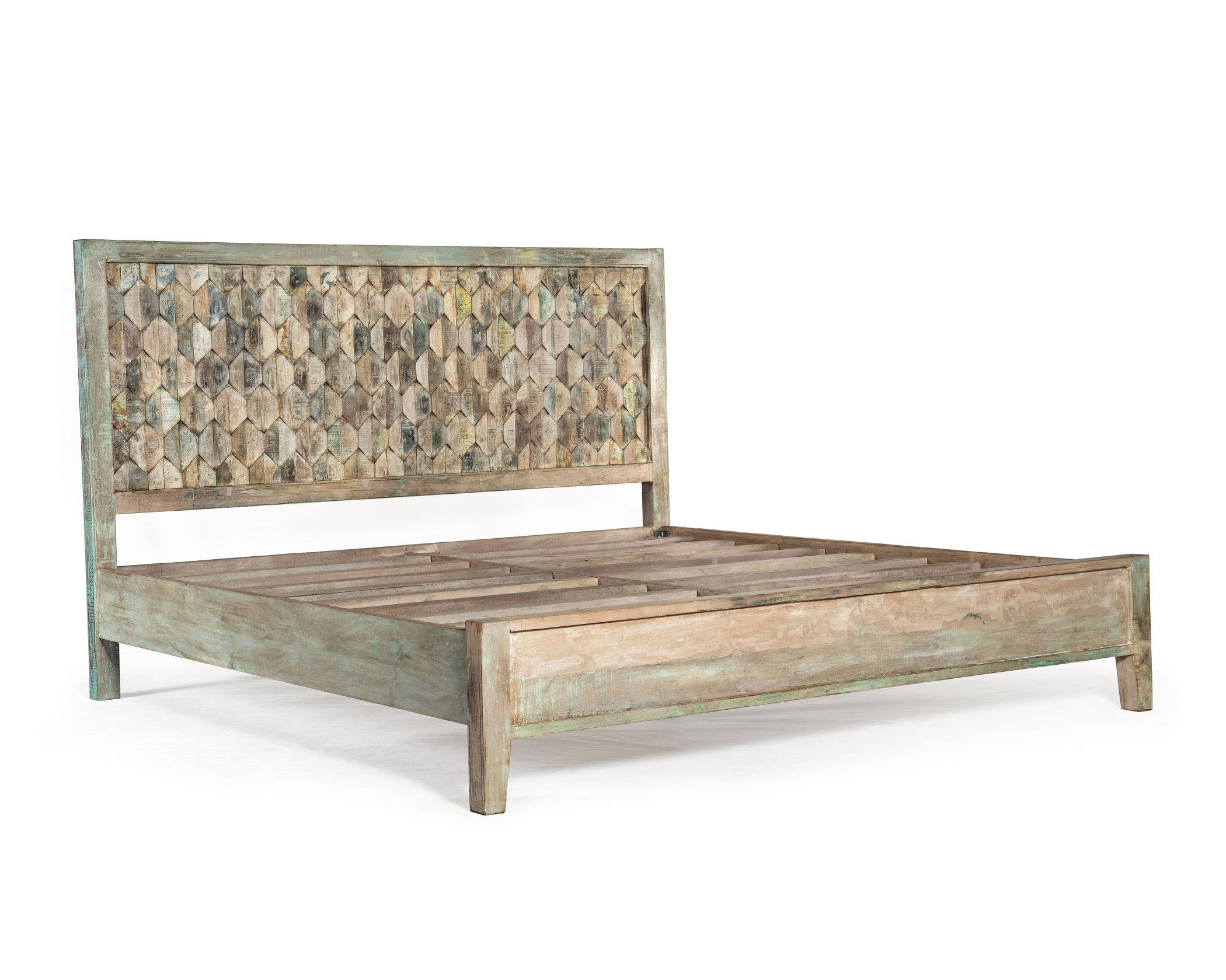 World Interiors Cordoba Teal Queen Bed