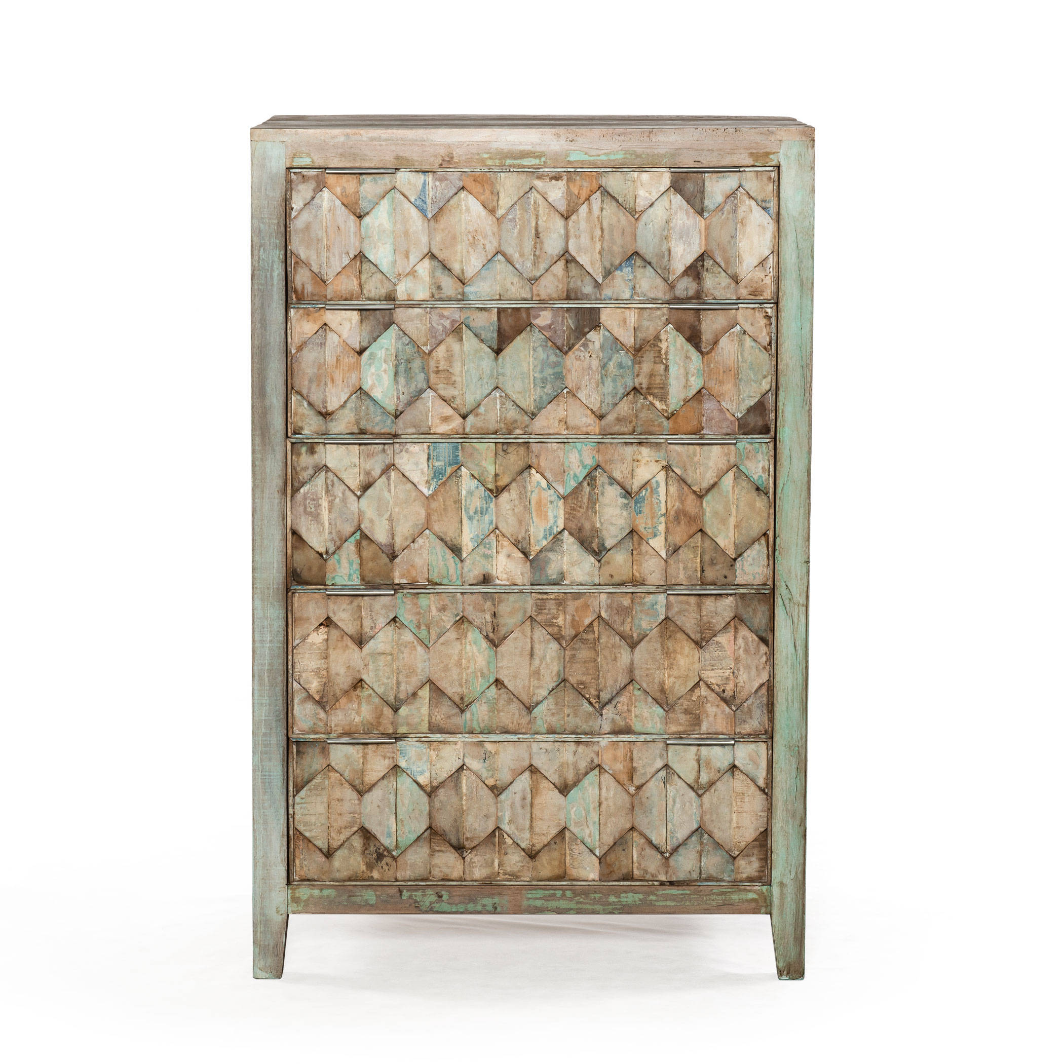 World Interiors Cordoba Teal Tall Chest