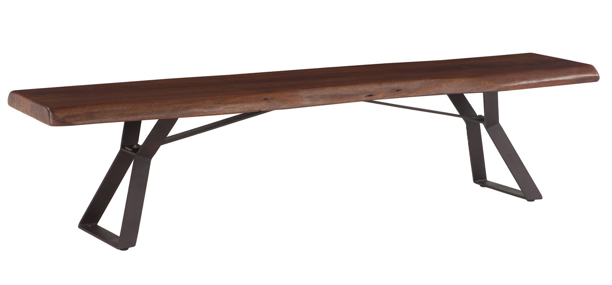World Interiors Nottingham Brown 90 Inch Dining Bench