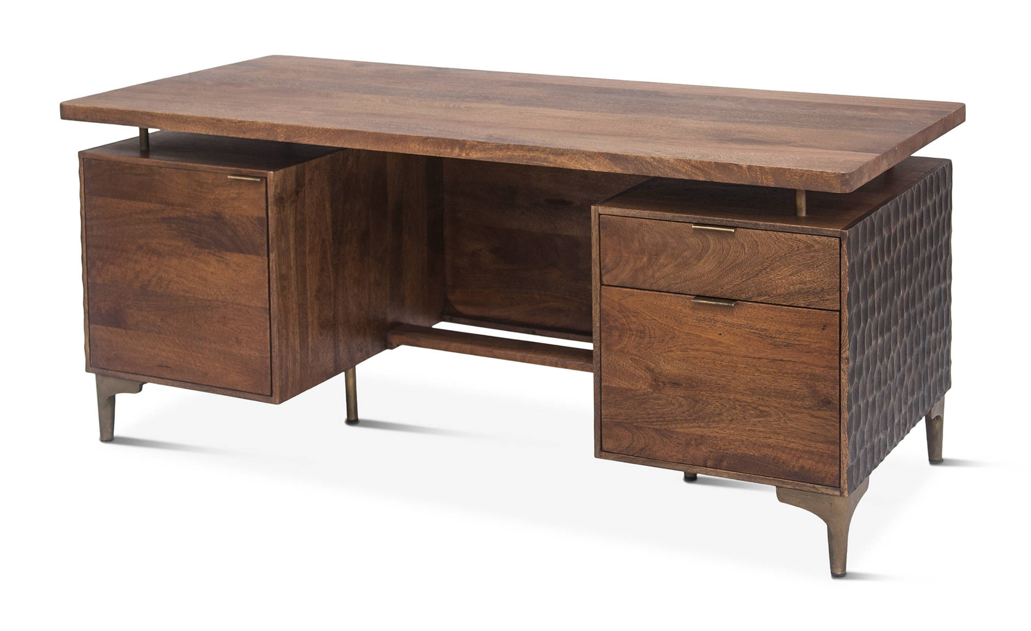 World Interiors Vallarta Brown Office Desk