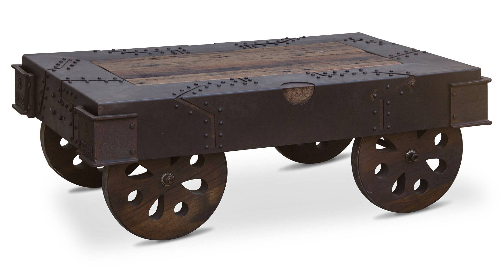 World Interiors Sterling Wheeled Coffee Table