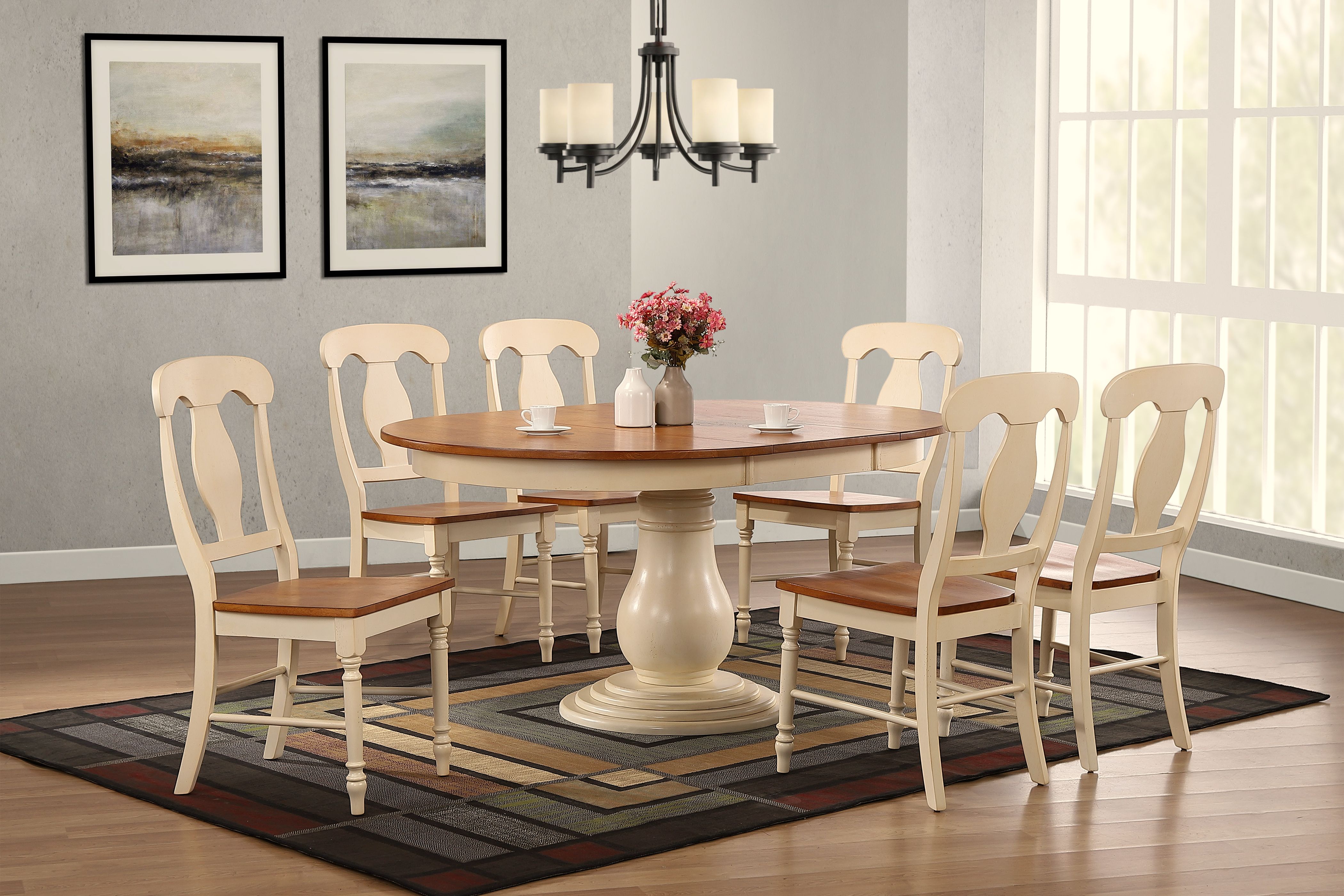 Iconic Furniture Caramel Biscotti 7pc Bella Dining Set