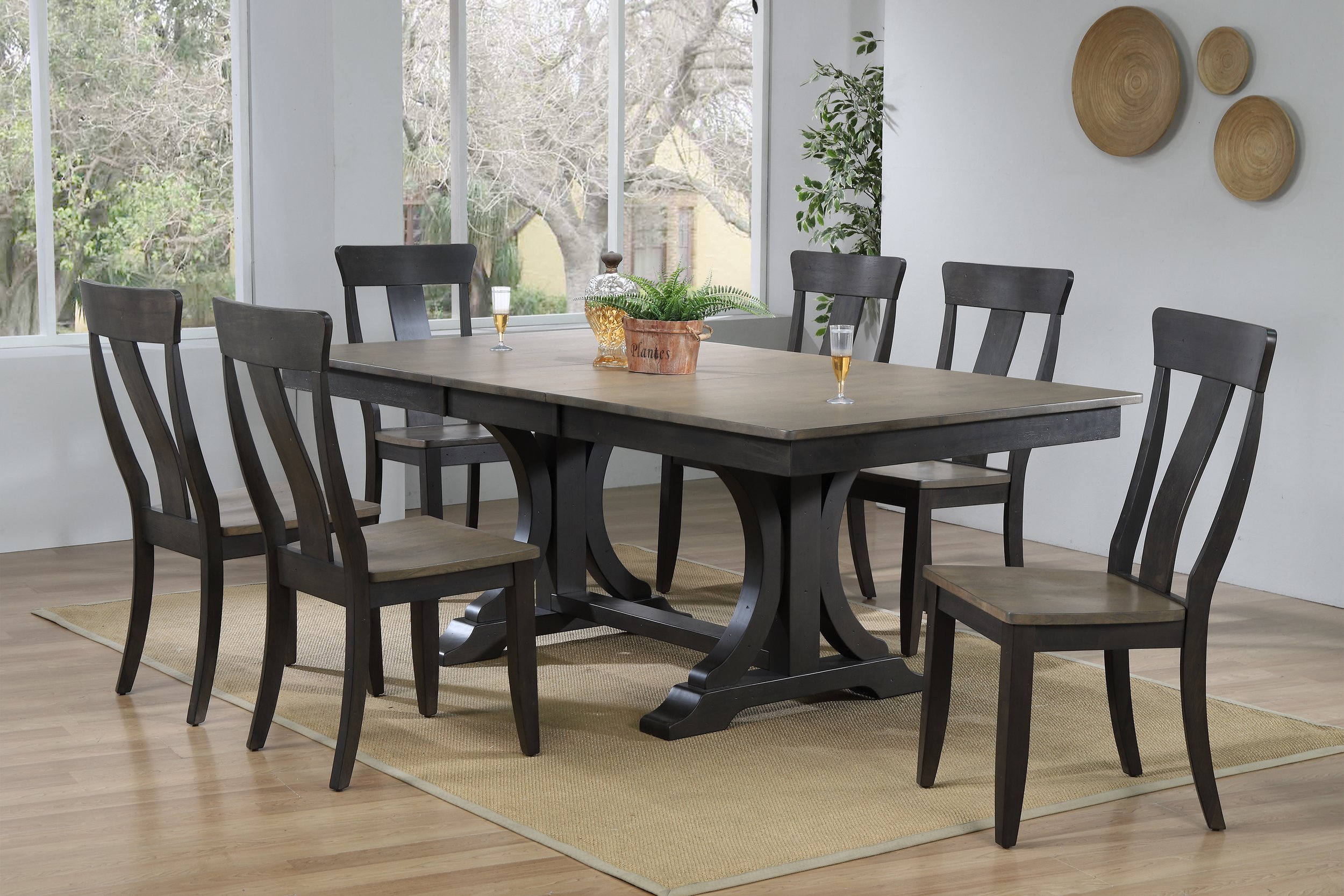 Iconic Furniture Grey Blackstone 7pc Dining Set