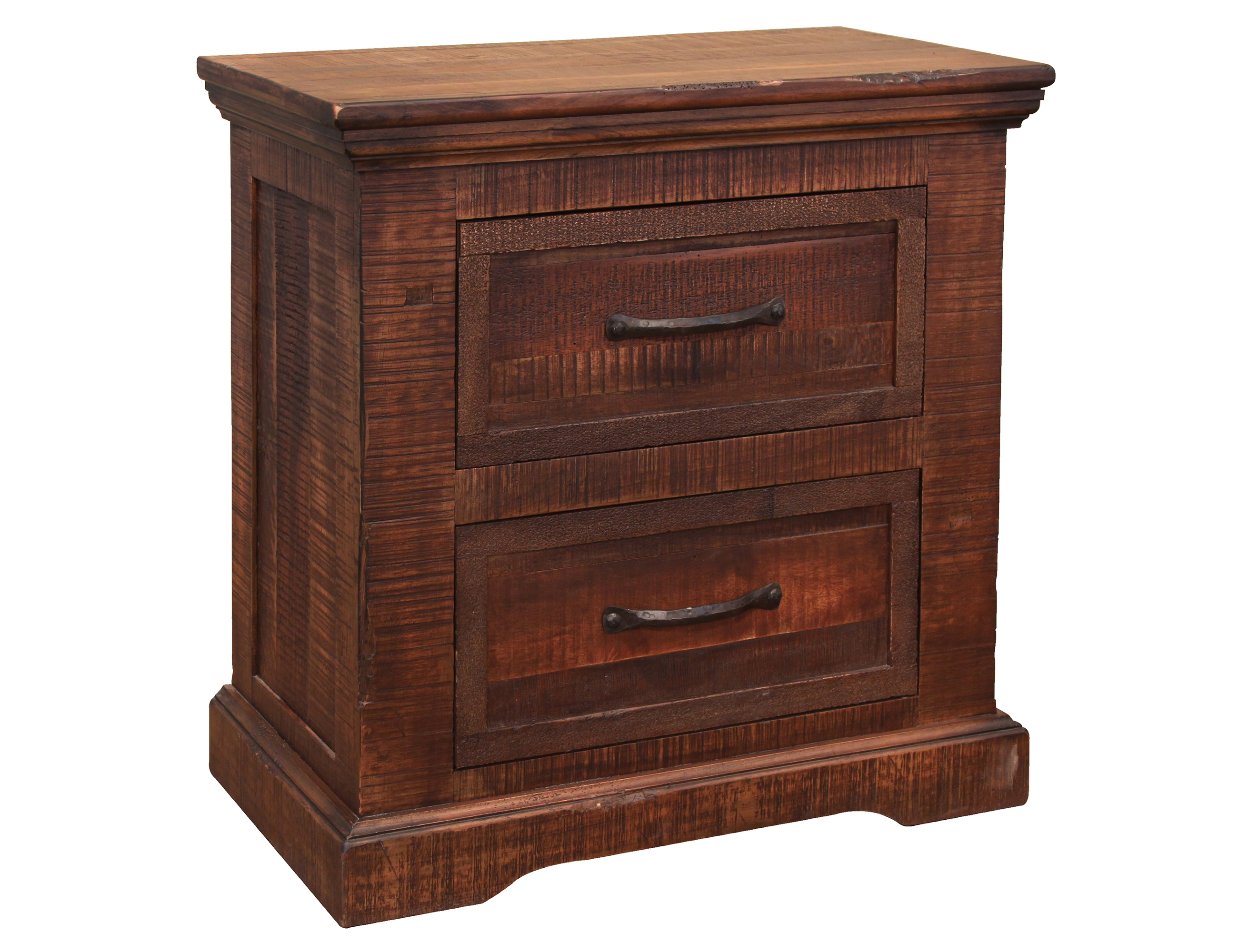 IFD Madeira Deep Brown 2 Drawers Nightstand