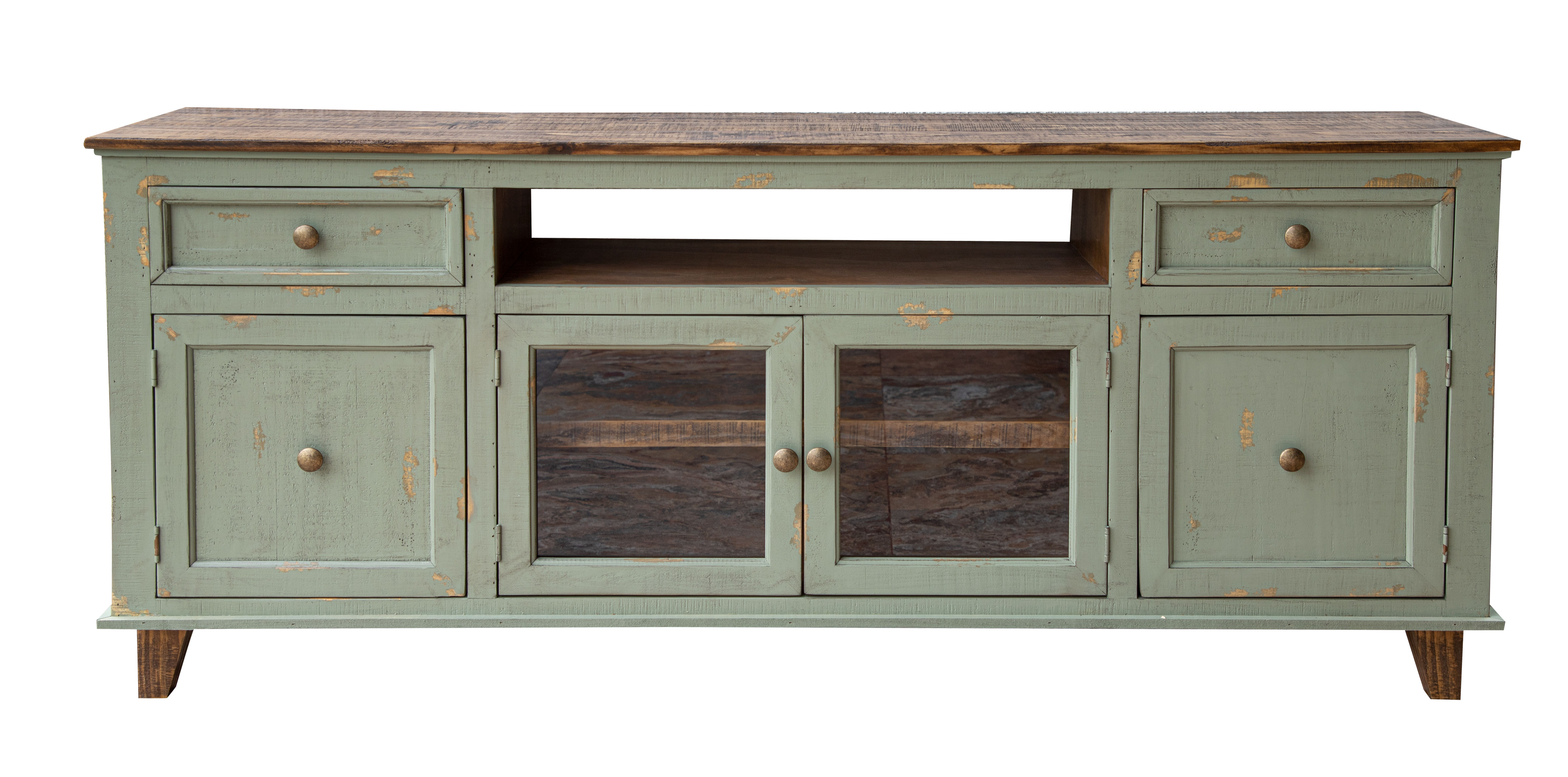 IFD Toscana Sage Green 2 Drawers Console