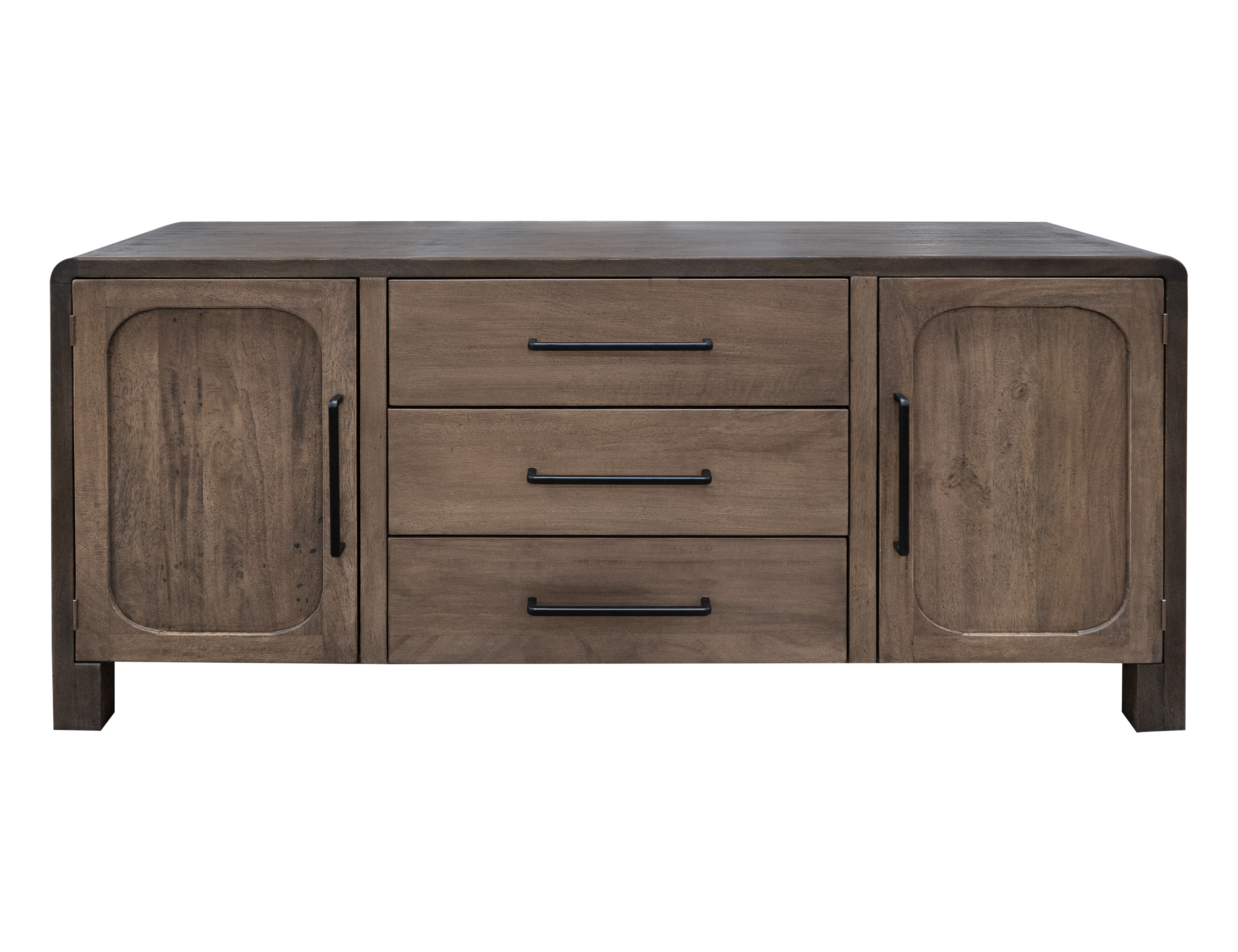 IFD Tamesis Chocolate Brown 3 Drawers Console