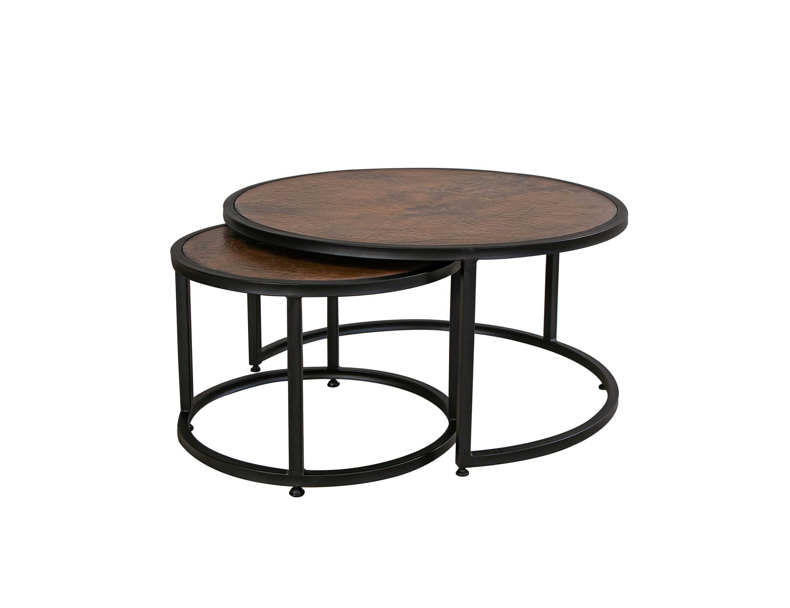 IFD Blackburn Charred Brown Cocktail Table Set