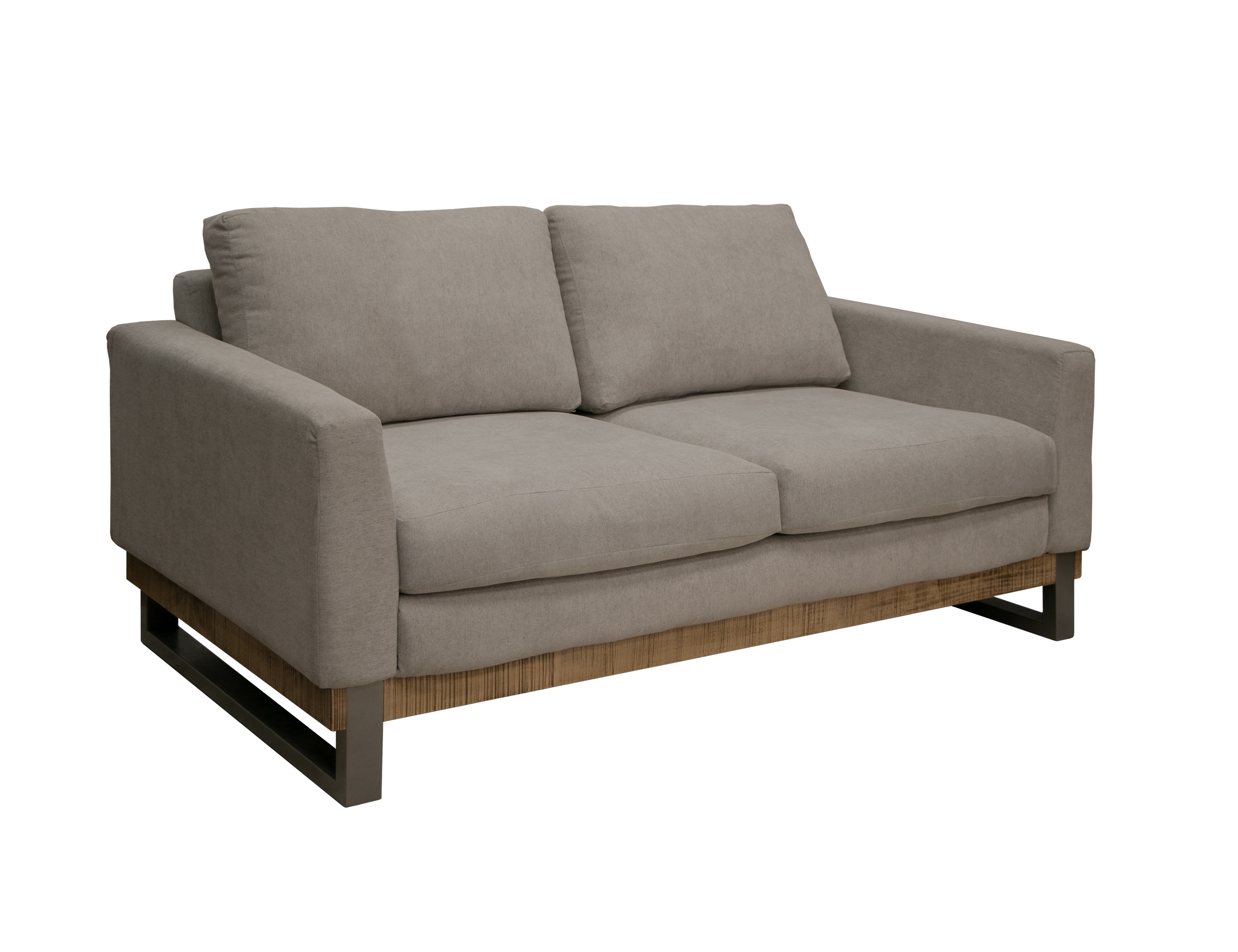 IFD Mita Almond Gray Loveseat