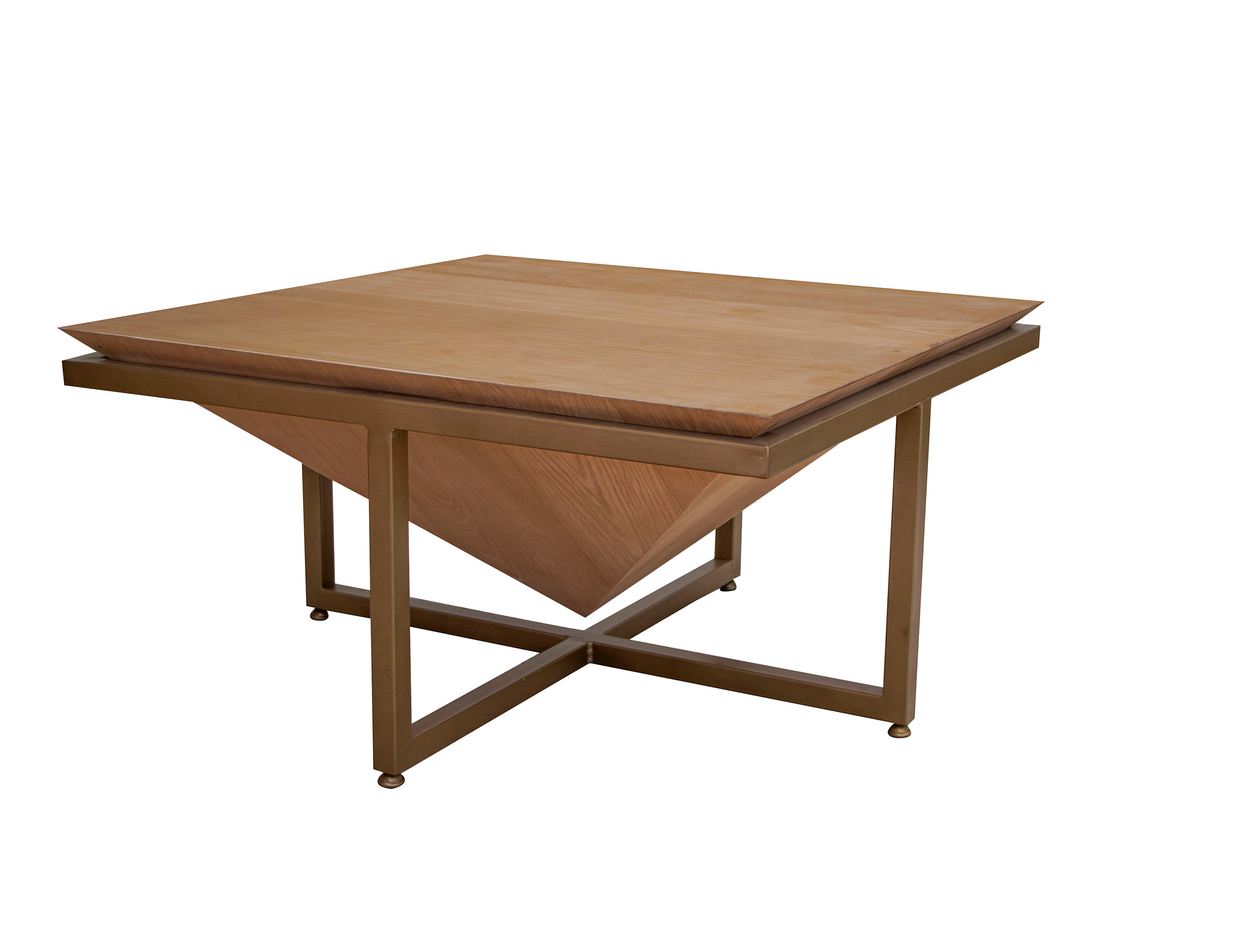 IFD Patagonia Peanut 3pc Coffee Table Set with Chairside Table