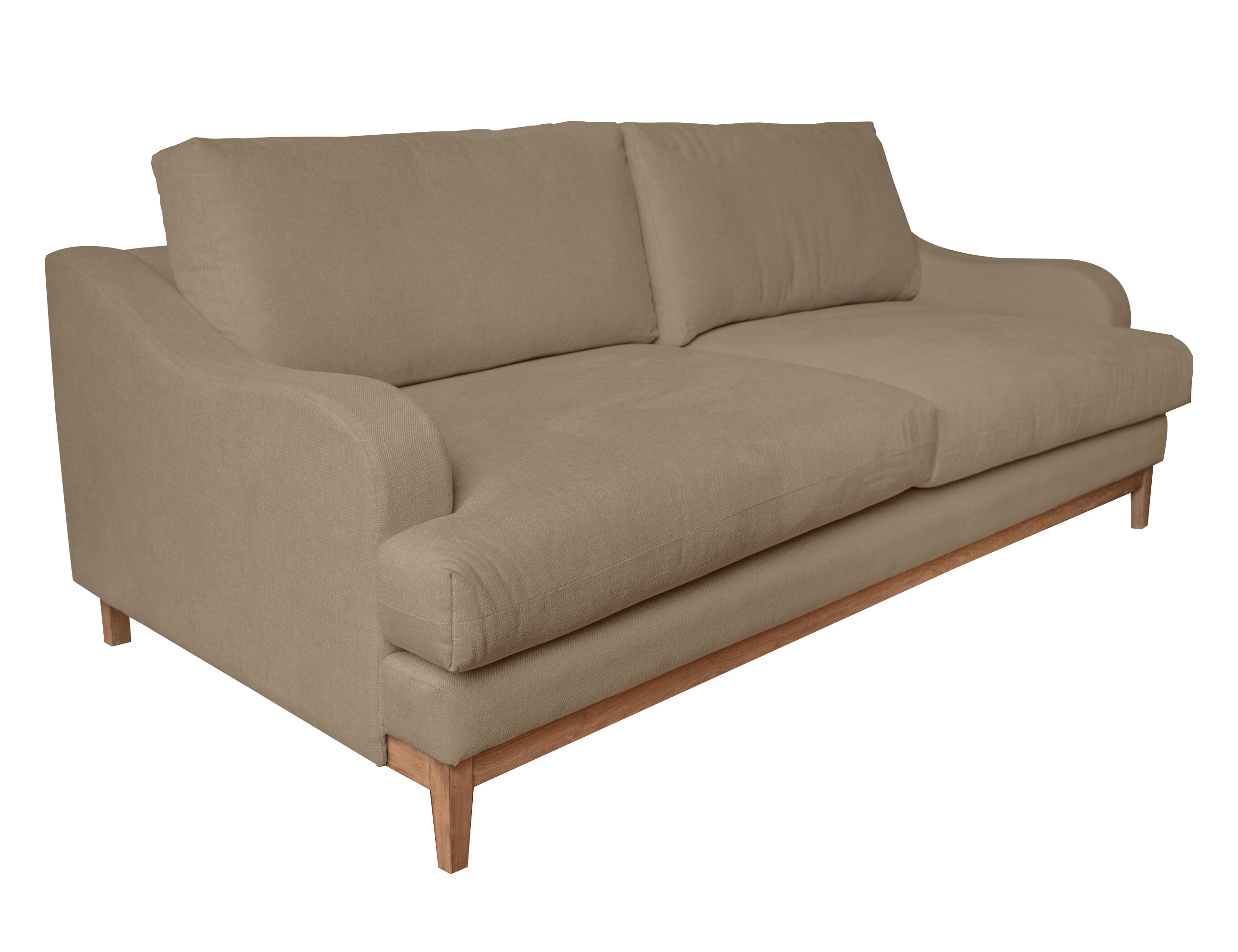 IFD Alfa Brown Camel 3pc Living Room Set