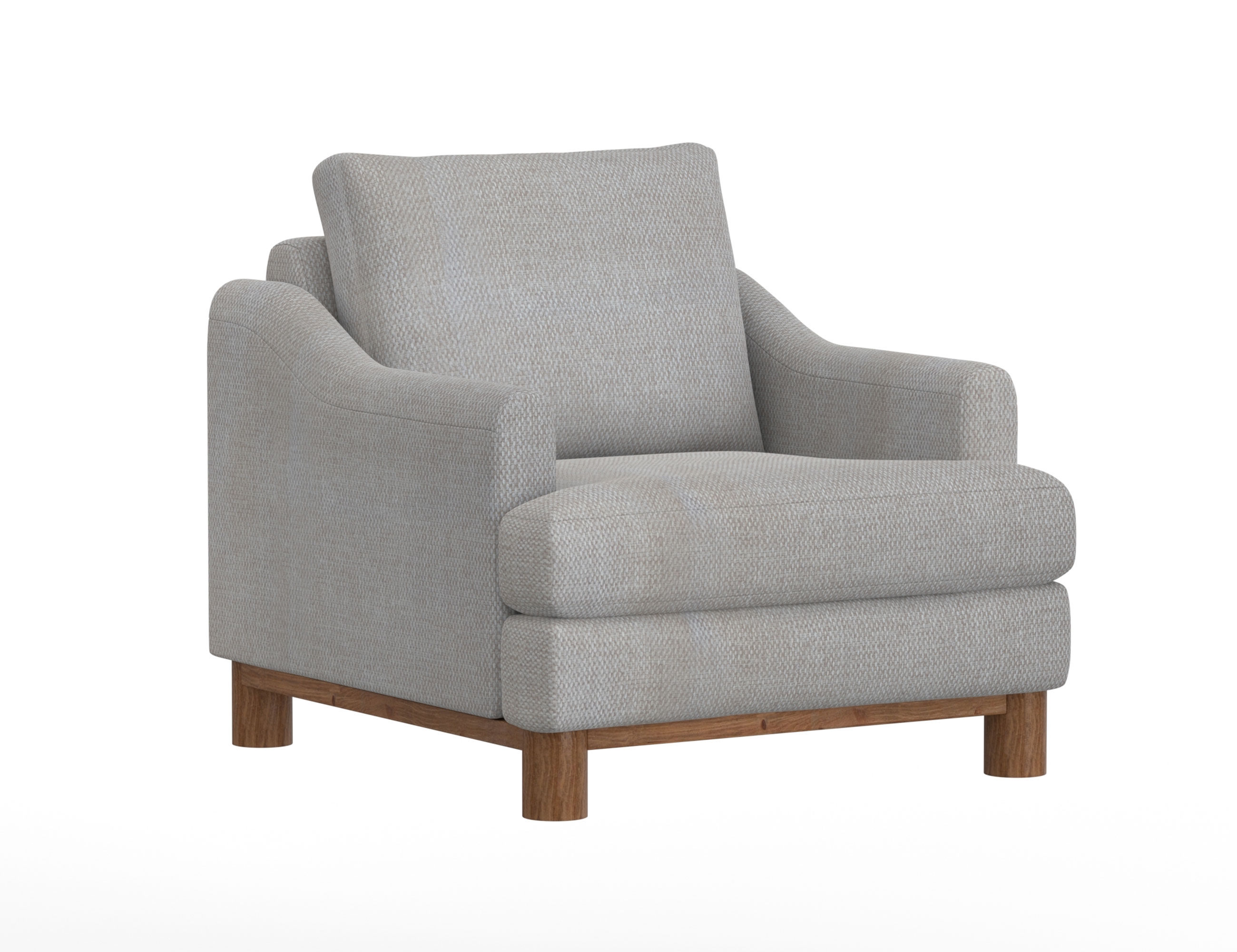 Wooden Frame & Base, Armchair