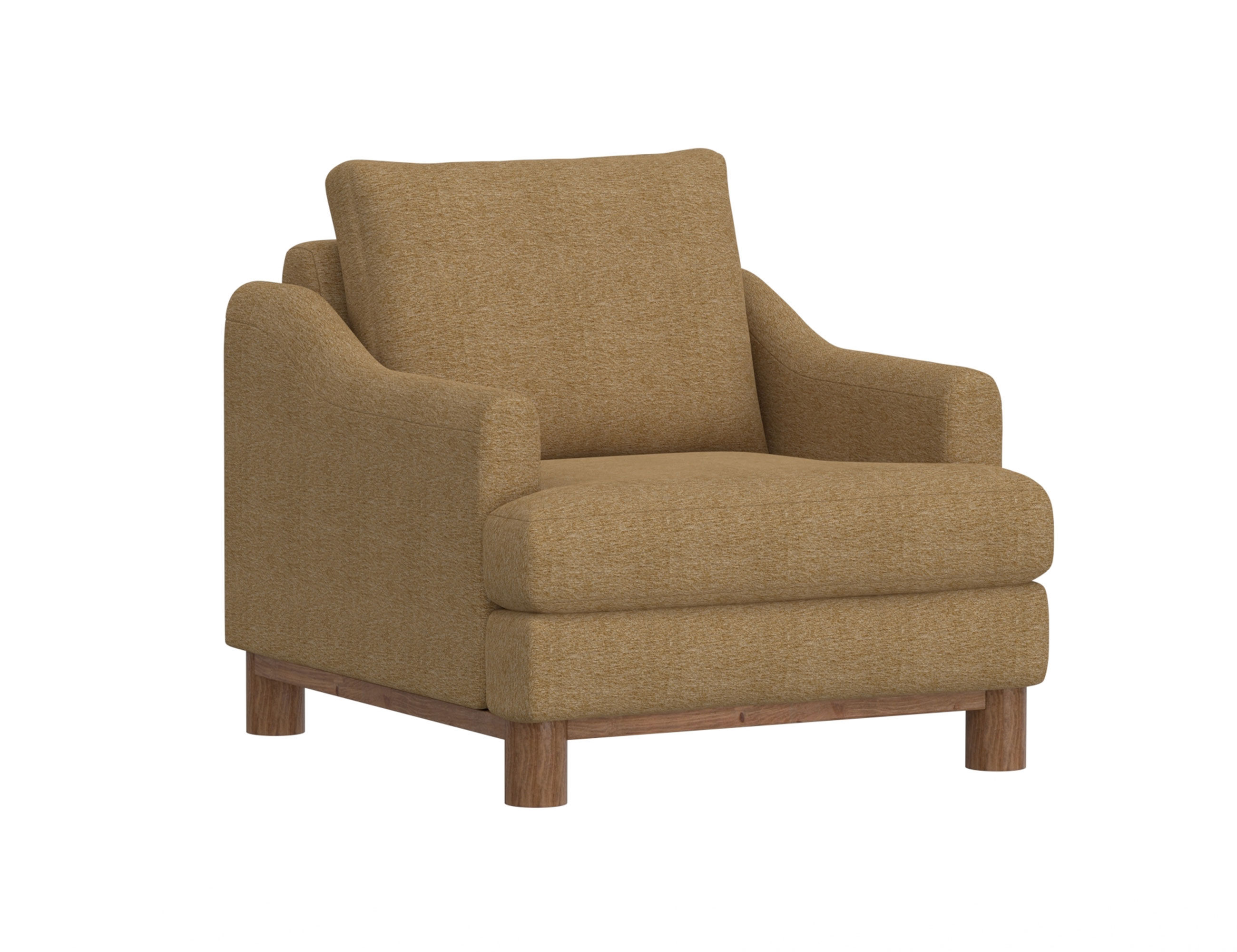 Wooden Frame & Base, Armchair