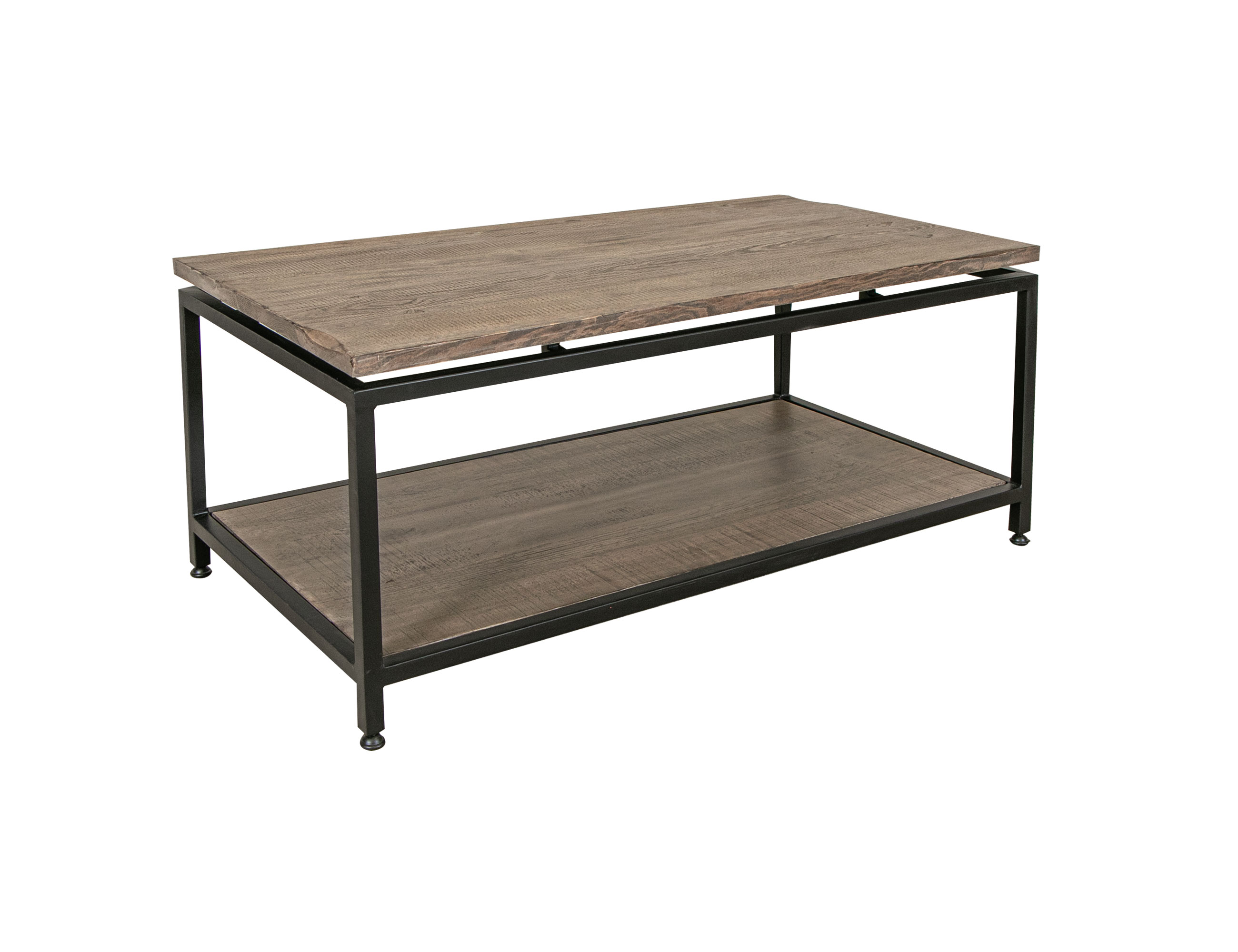 IFD Blacksmith Truffle Brown Oil Black Cocktail Table