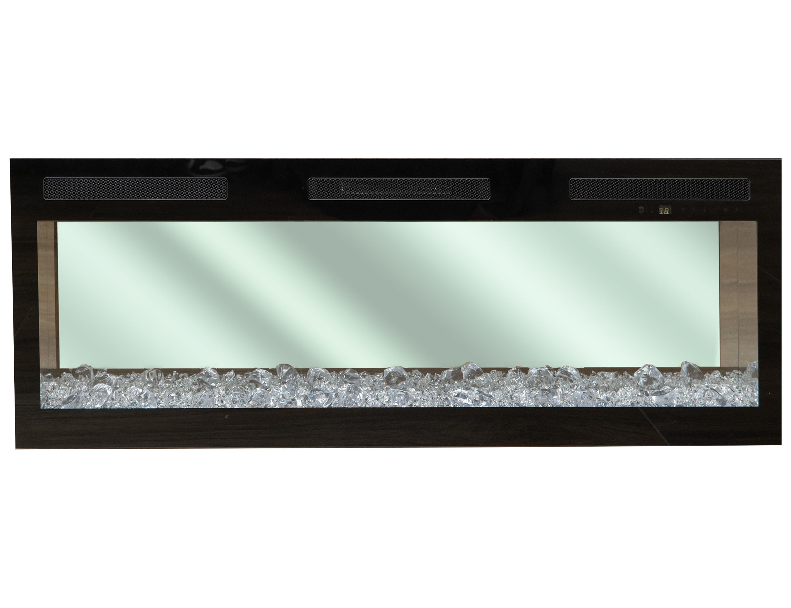 IFD Fire Place Black Cristal 50 Inch Electric Fireplace