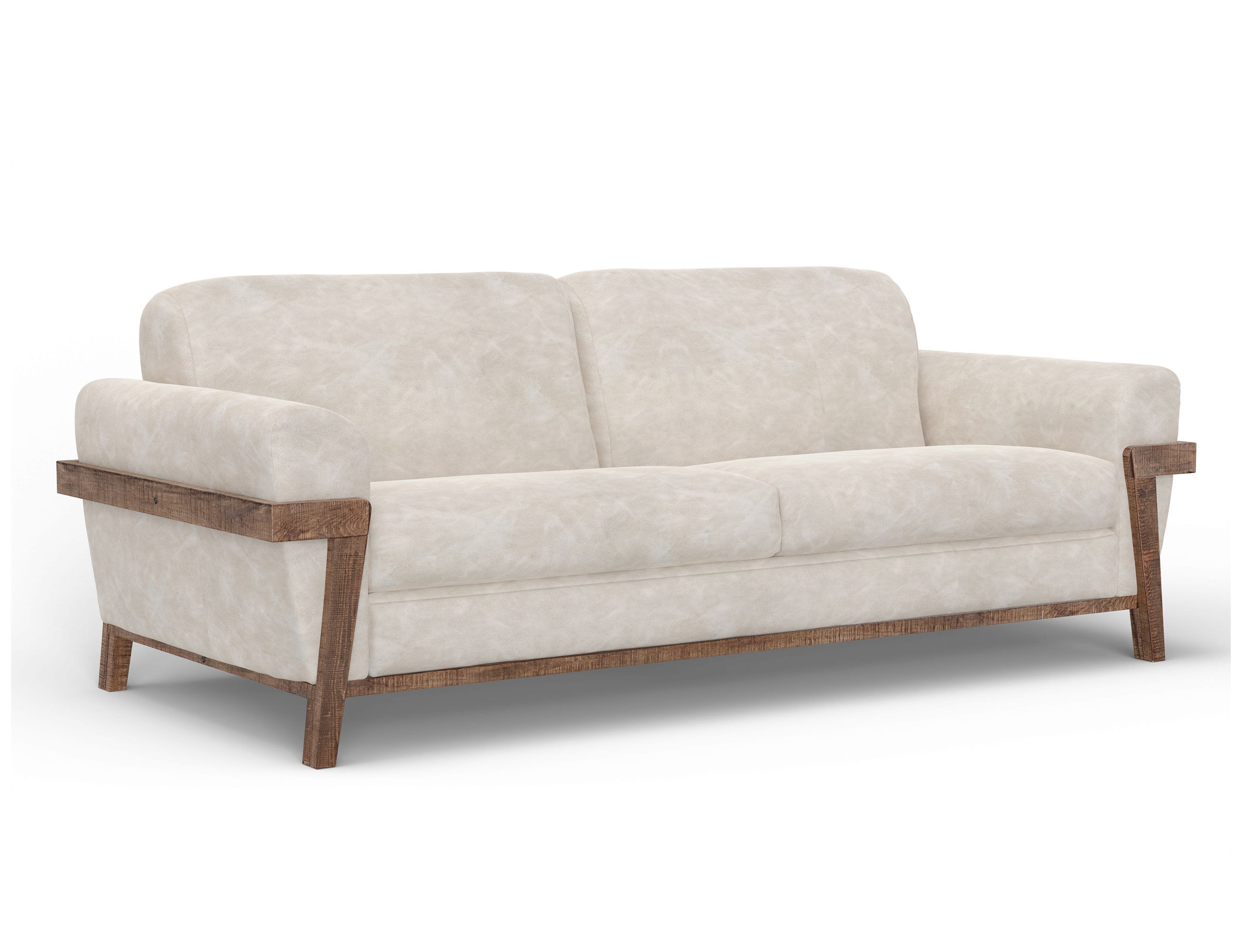 IFD Loft Brown Ivory 2pc Living Room Set