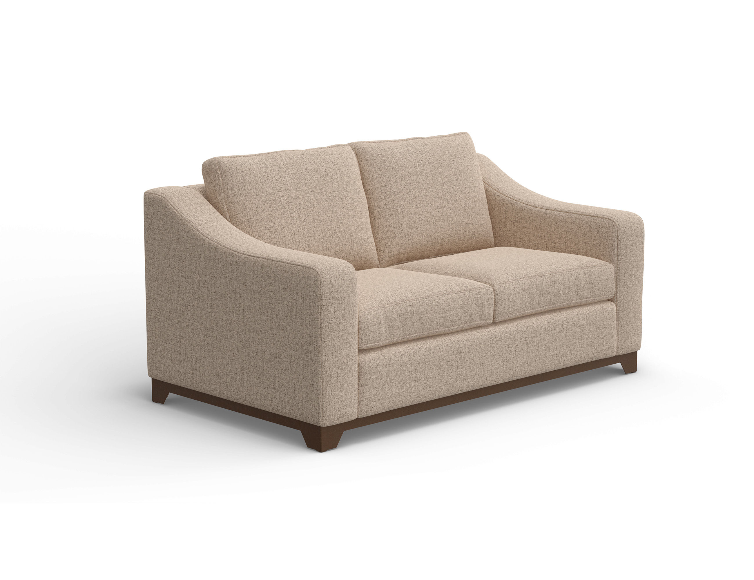 Wooden Frame & Base, Loveseat
