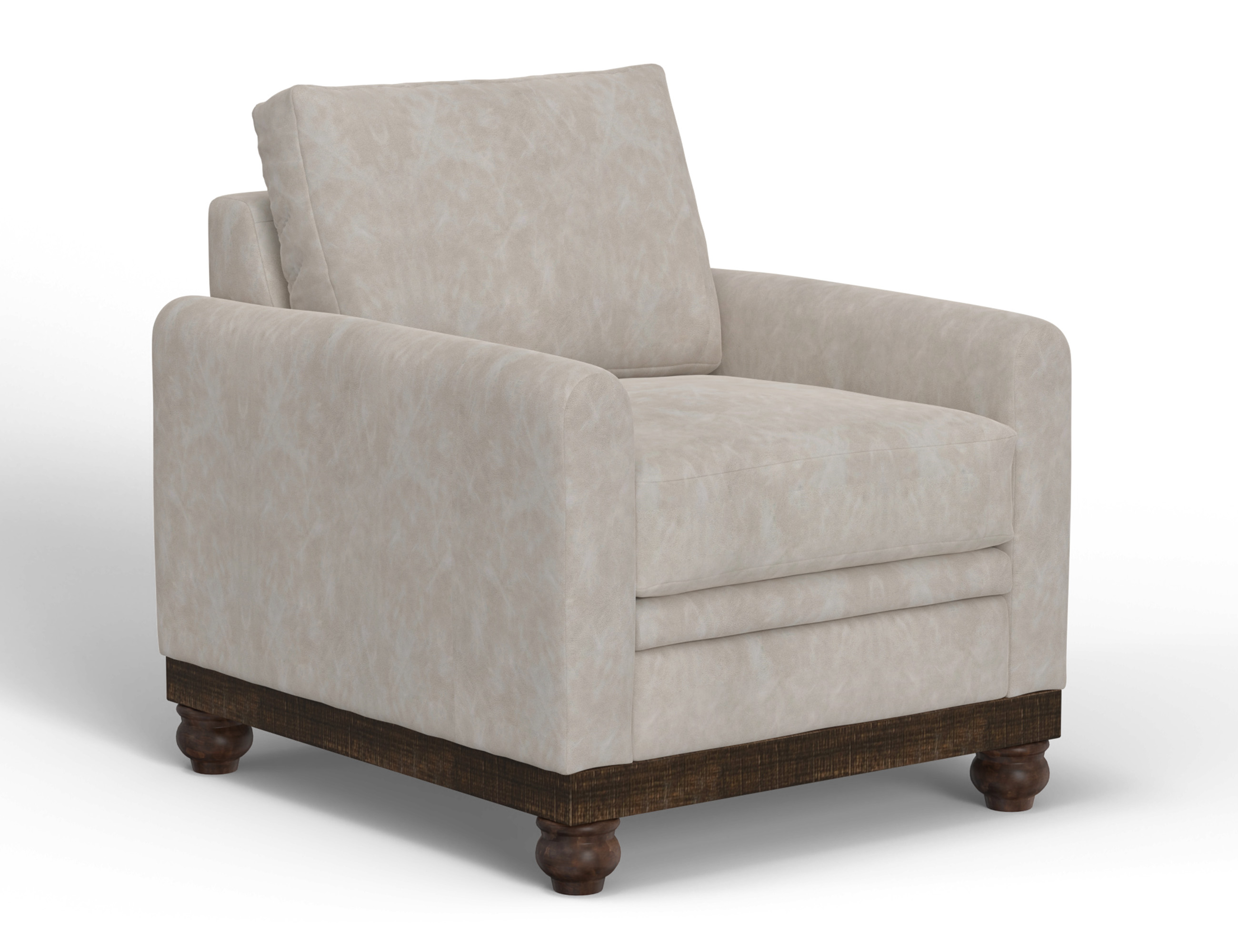 Wooden Frame & Base, Armchair